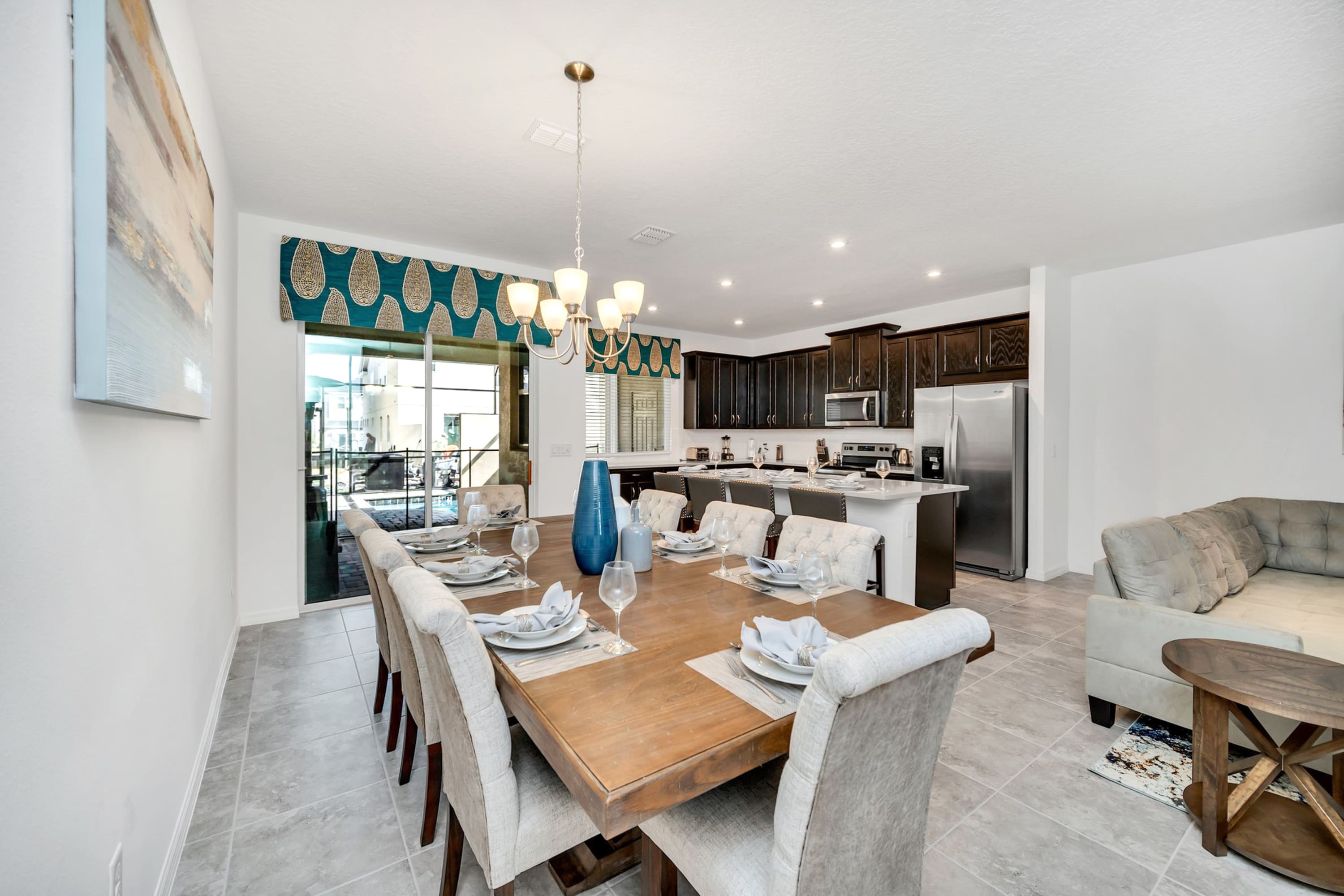 Elegant Dining Area With Space For The Whole Family
