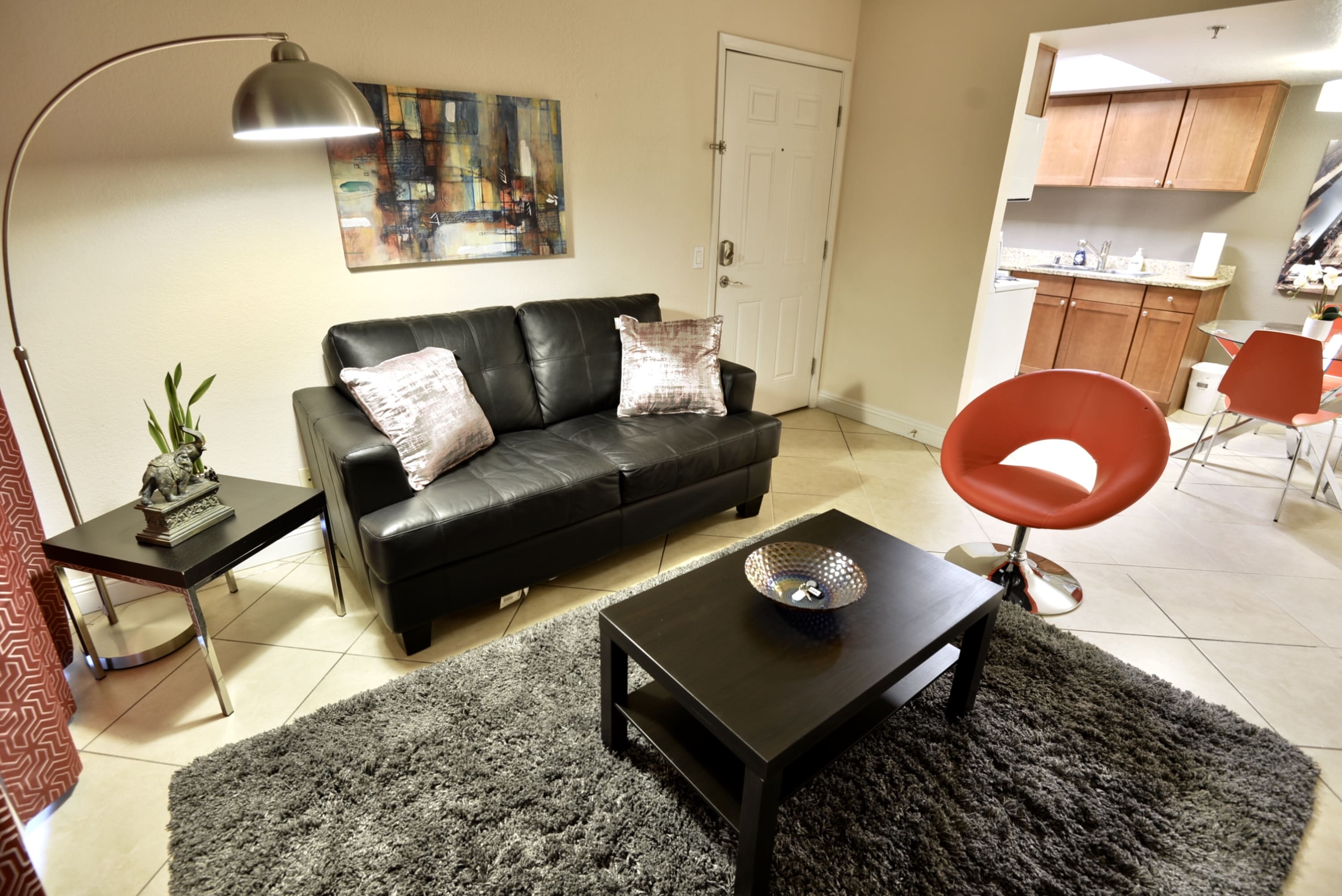 Luxury Renovated 1BR Living Room