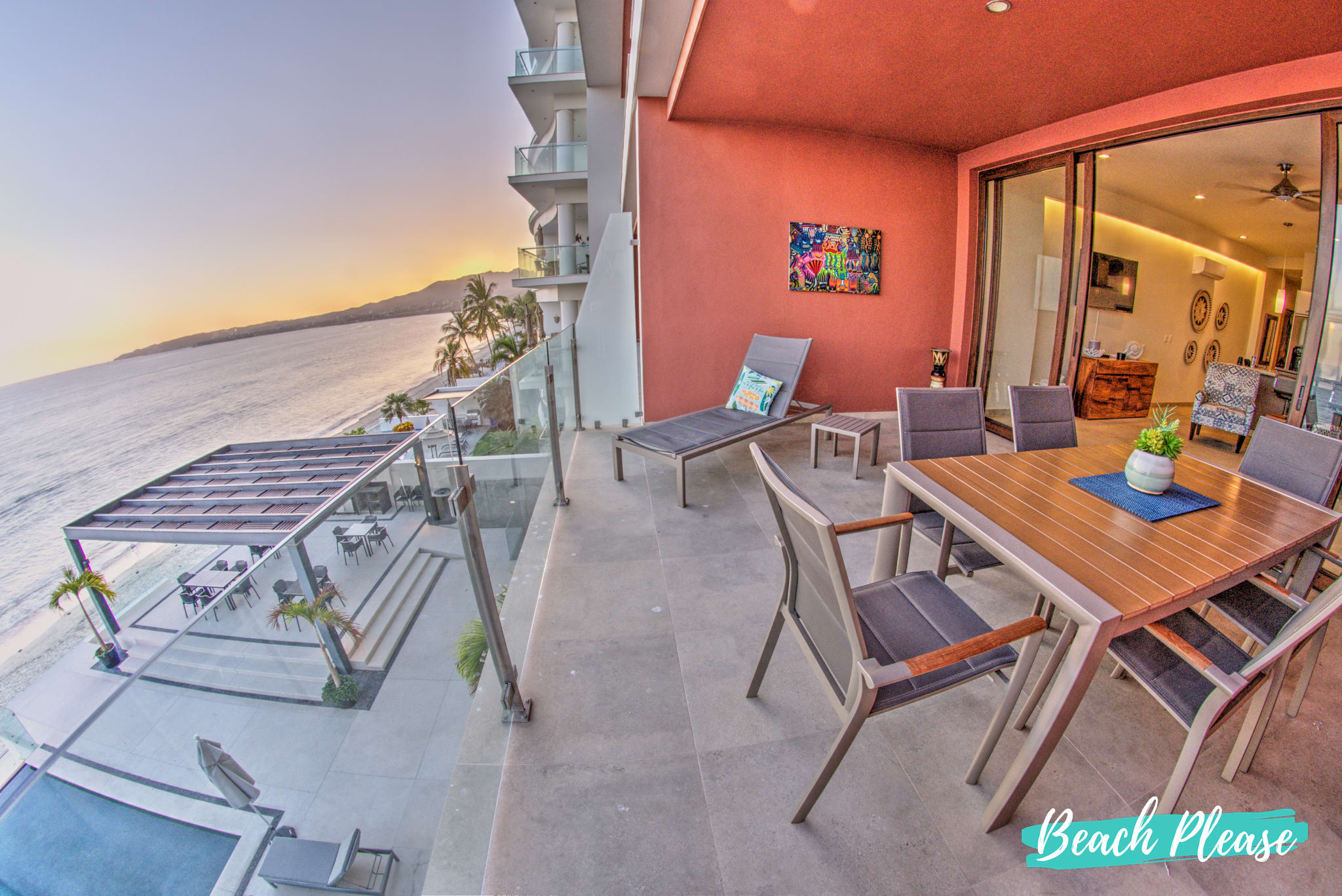 CDM 205: Beachfront 2BR w Pool, Gym & Ocean Views — Bucerías, Nayarit — vacation rental