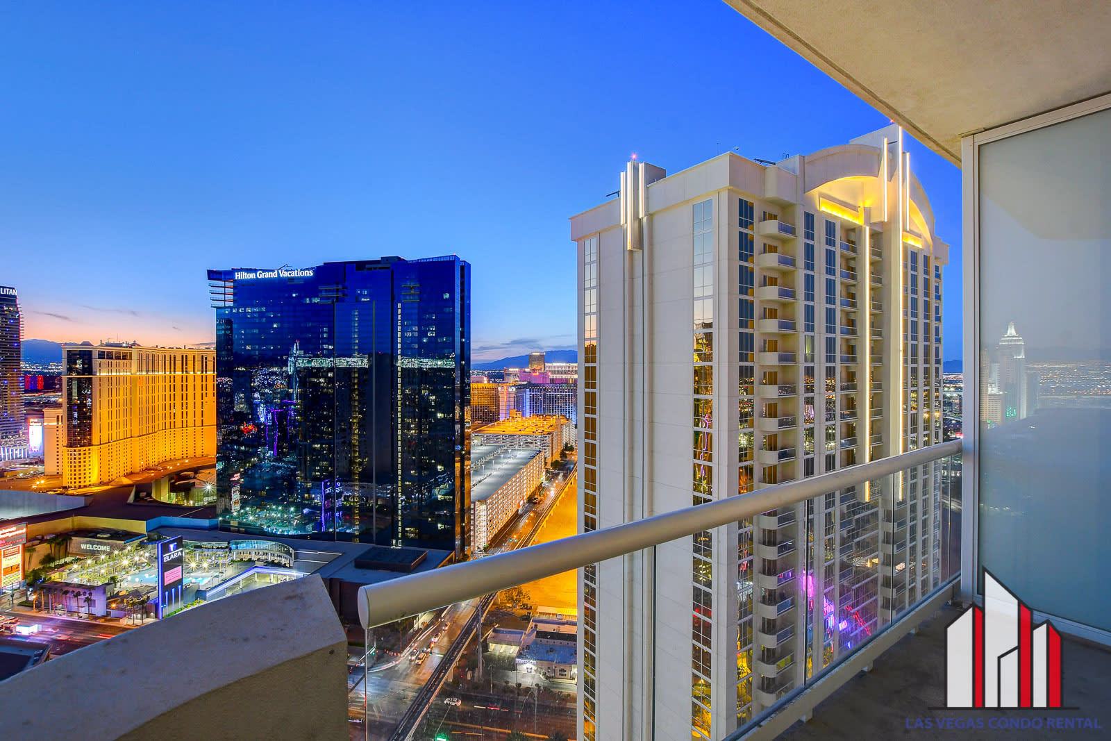 MGM Signature-33-705 F1 Track & Strip View Balcony — Las Vegas, NV — vacation rental