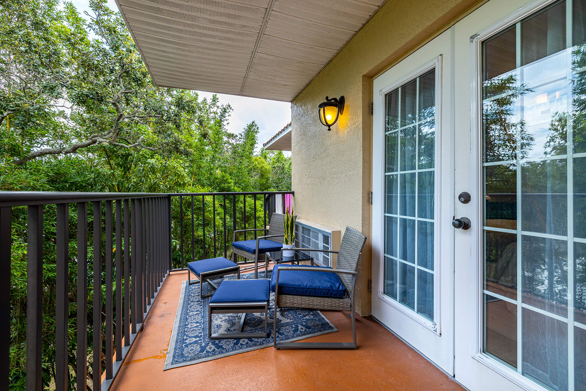 Enjoy some peace and quiet on the private porch
