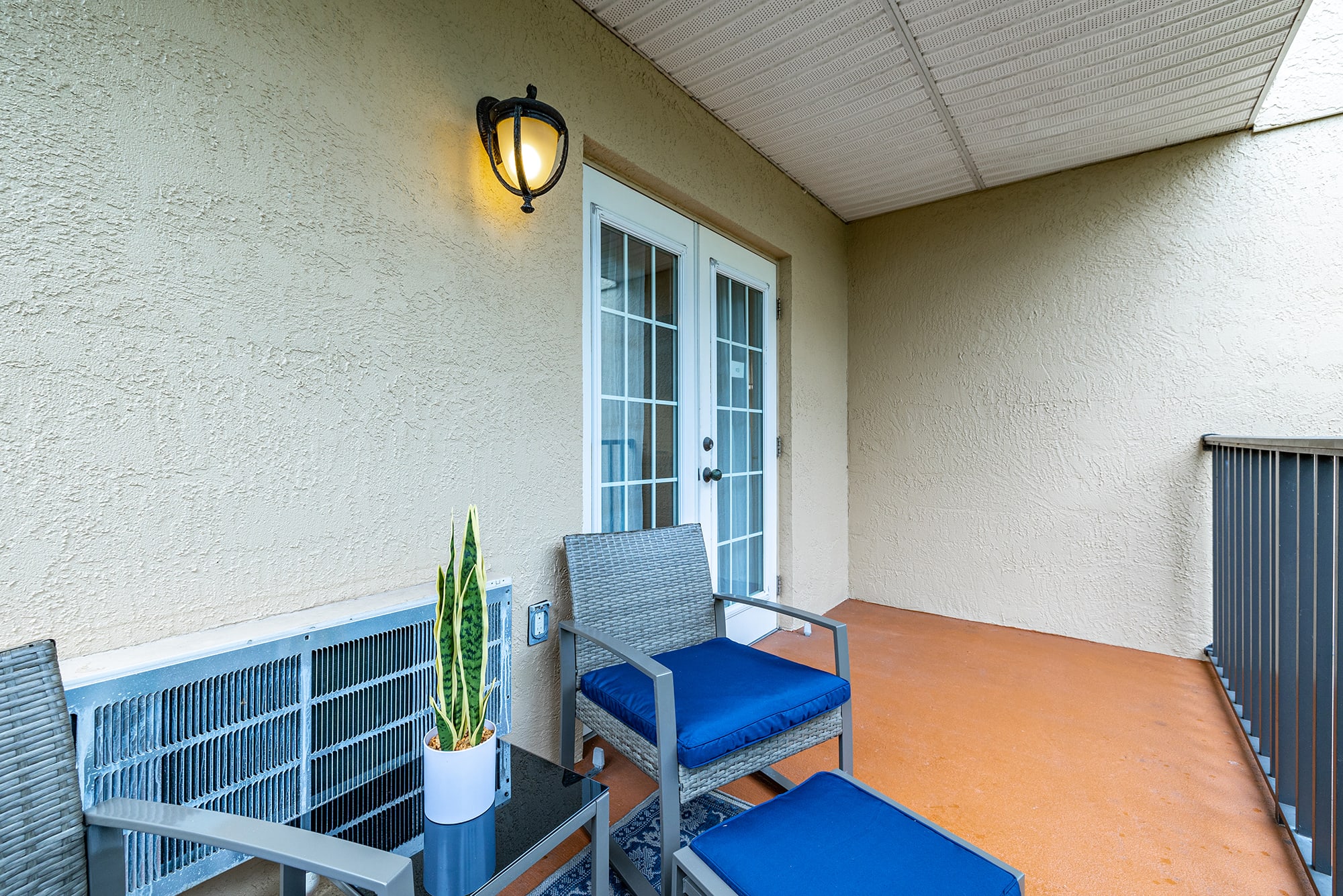 Enjoy some peace and quiet on the private porch