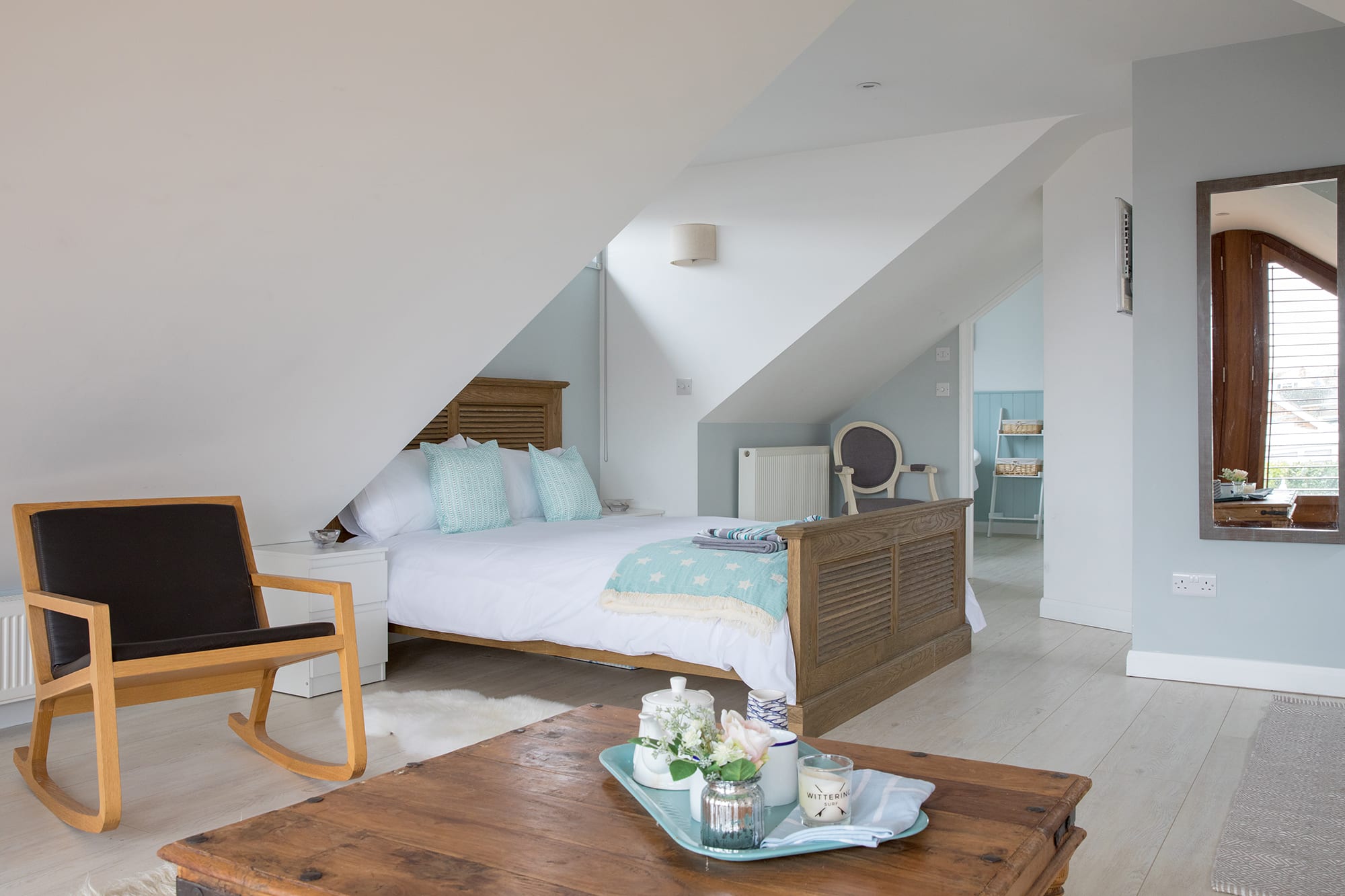 Those who like to have their tea in complete privacy will love the sitting area within the master bedroom.