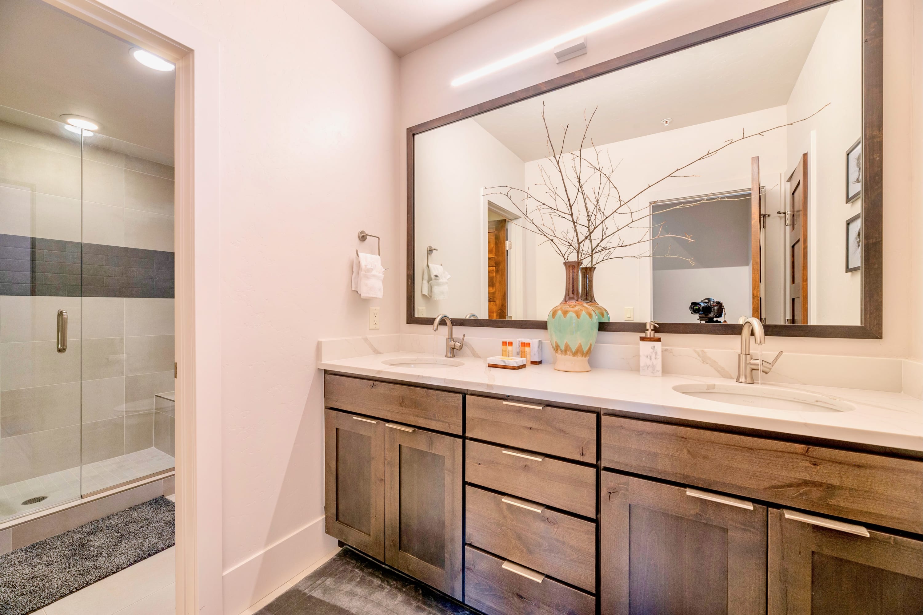 Spacious Double Vanity Bathroom With Modern Finishes