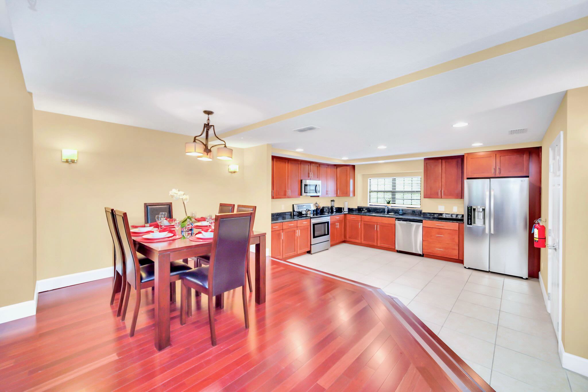 Open Concept Kitchen and Dining Space for up to 6