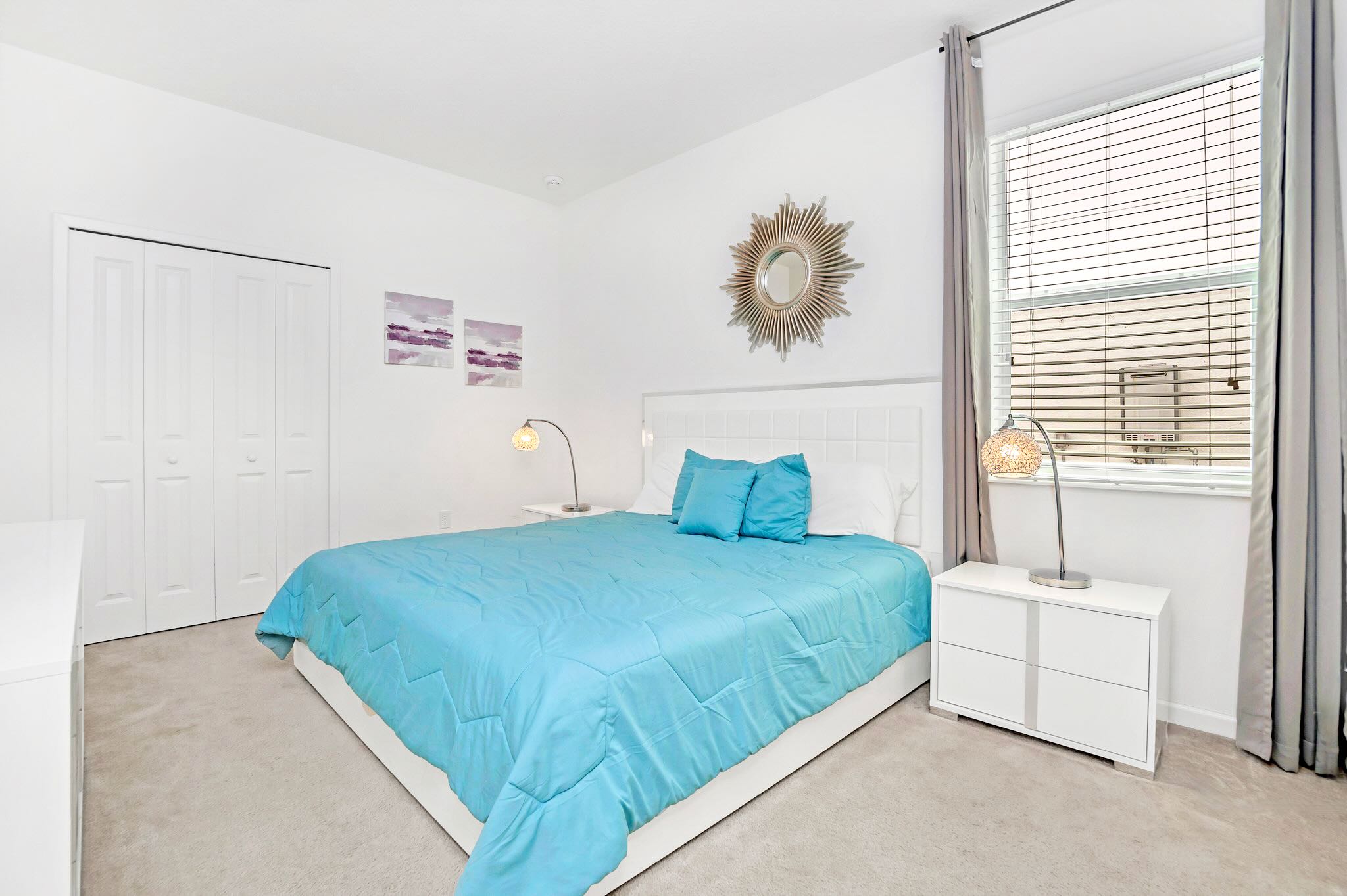 Elegant King Bedroom With A Calming Blue Touch