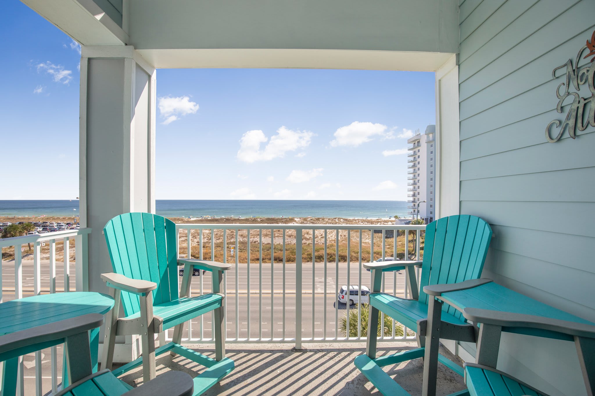 Attractive condo pool across from beach access