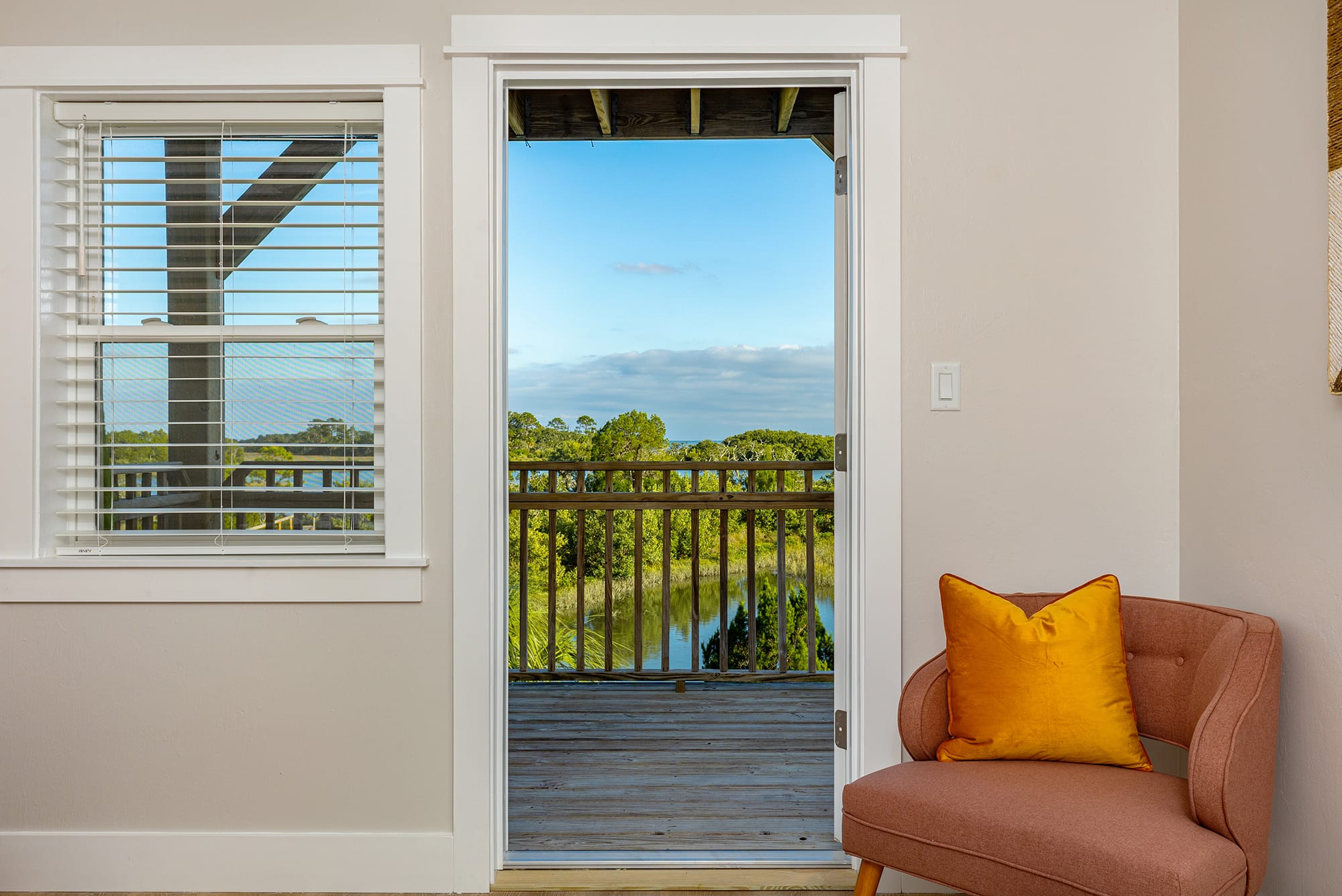 Queen bedroom with balcony