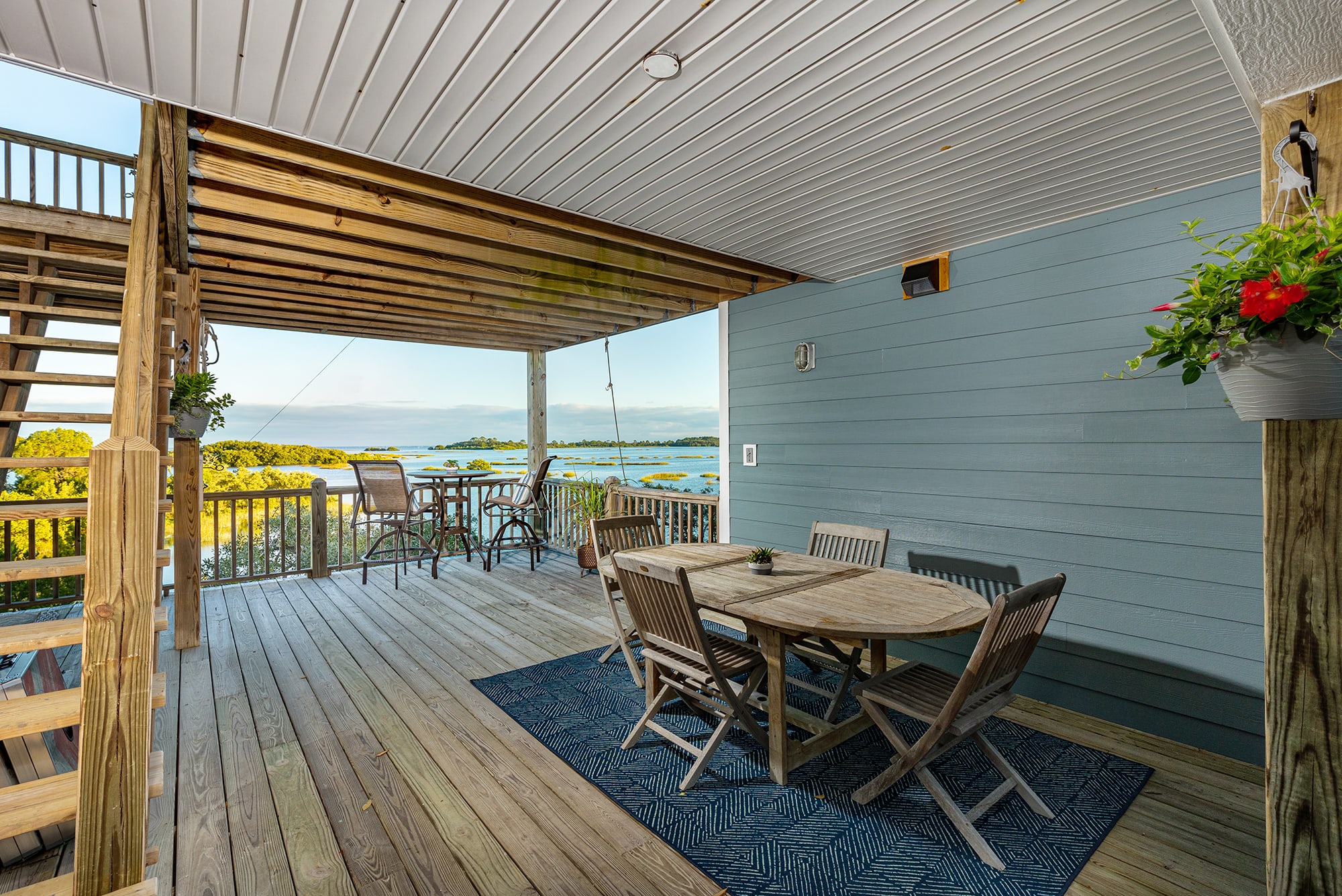 Outdoor dining area