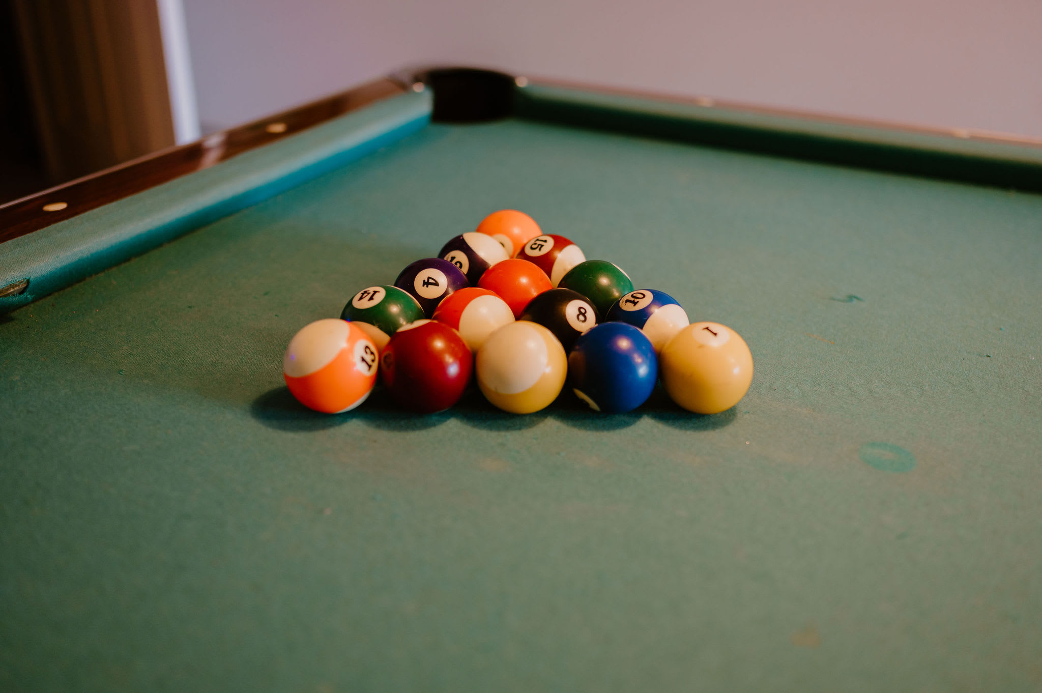 Old school pool table