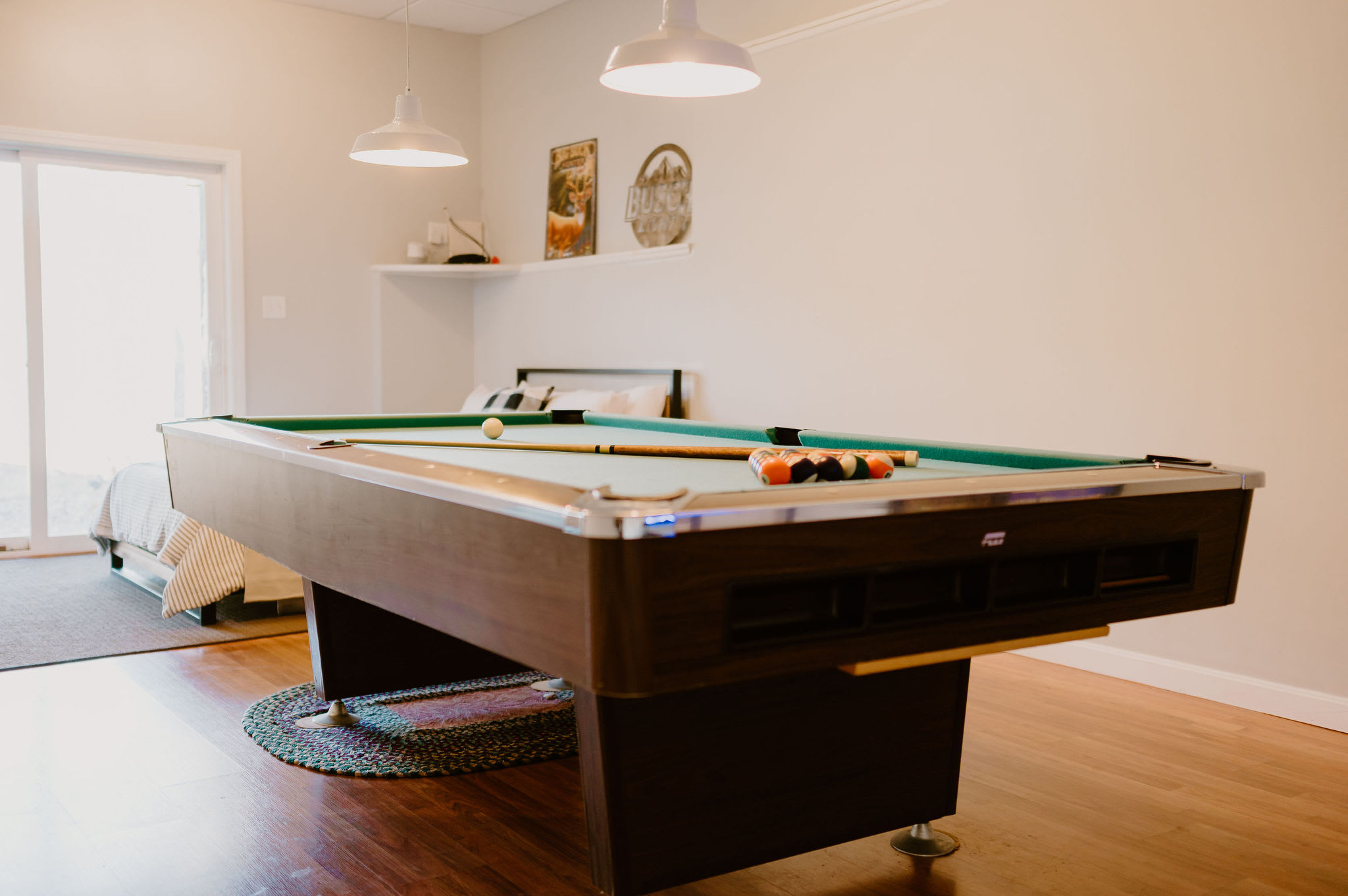 Old school pool table