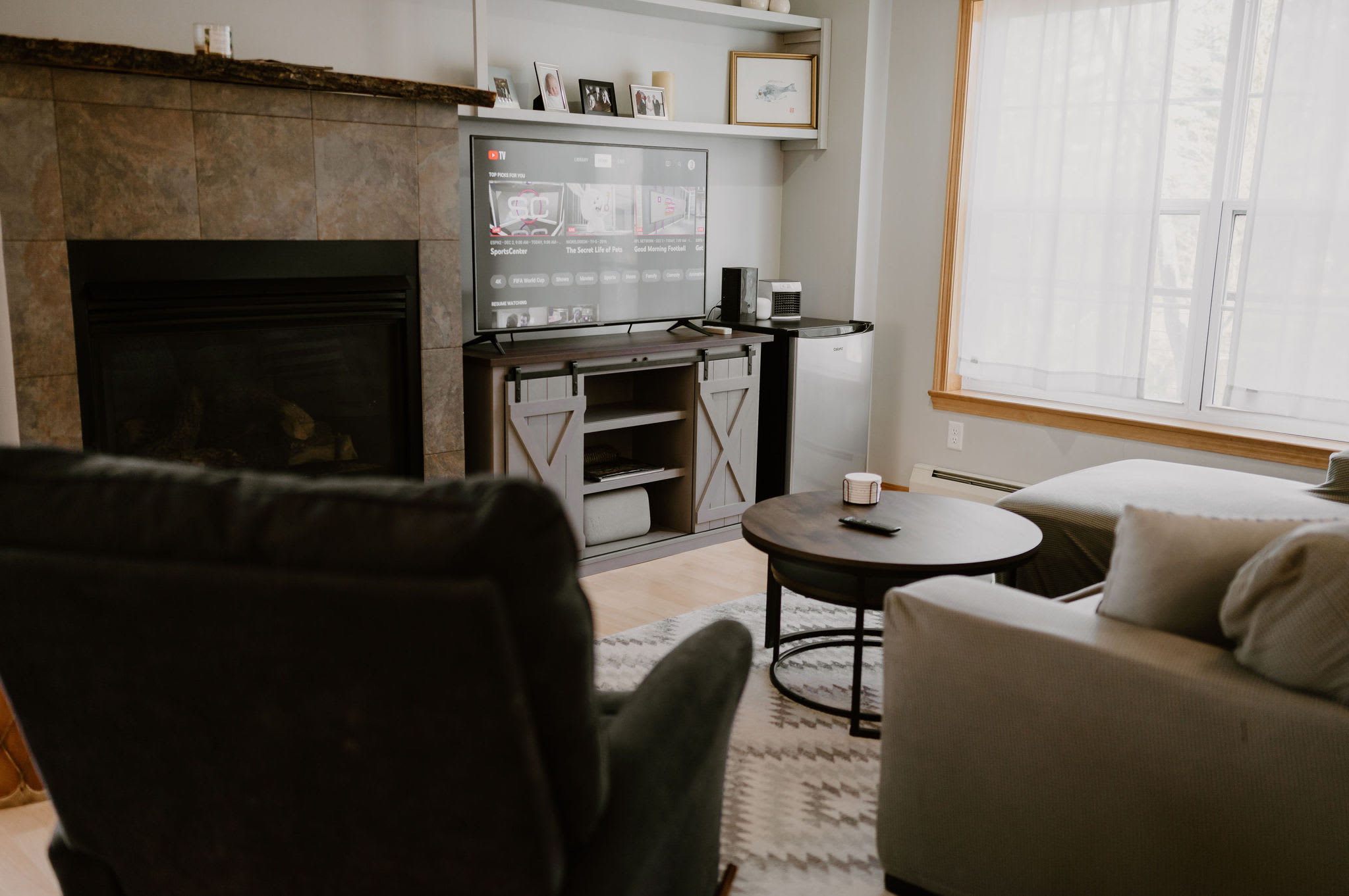 Living room with Smart TV