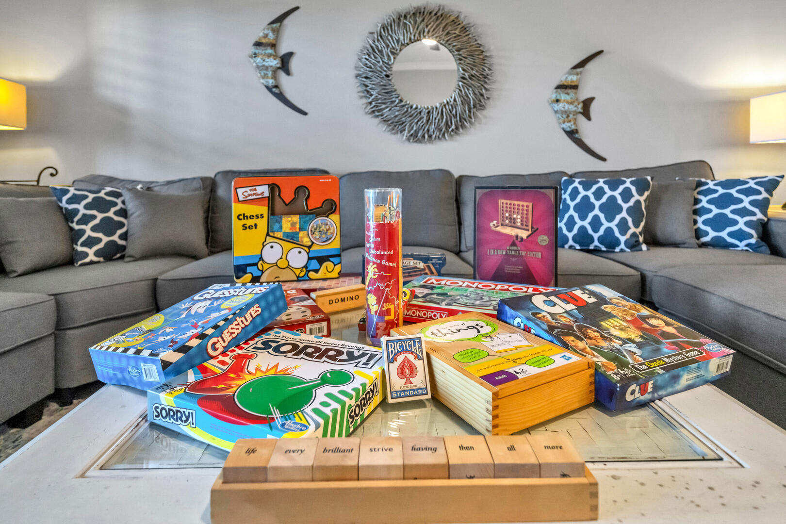 Multiple games for when you want to relax indoors