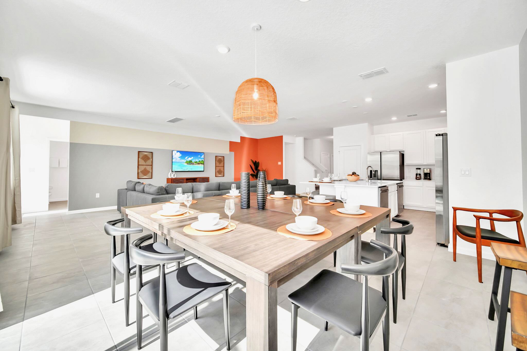 Large Dining Table with Seating for up to 10