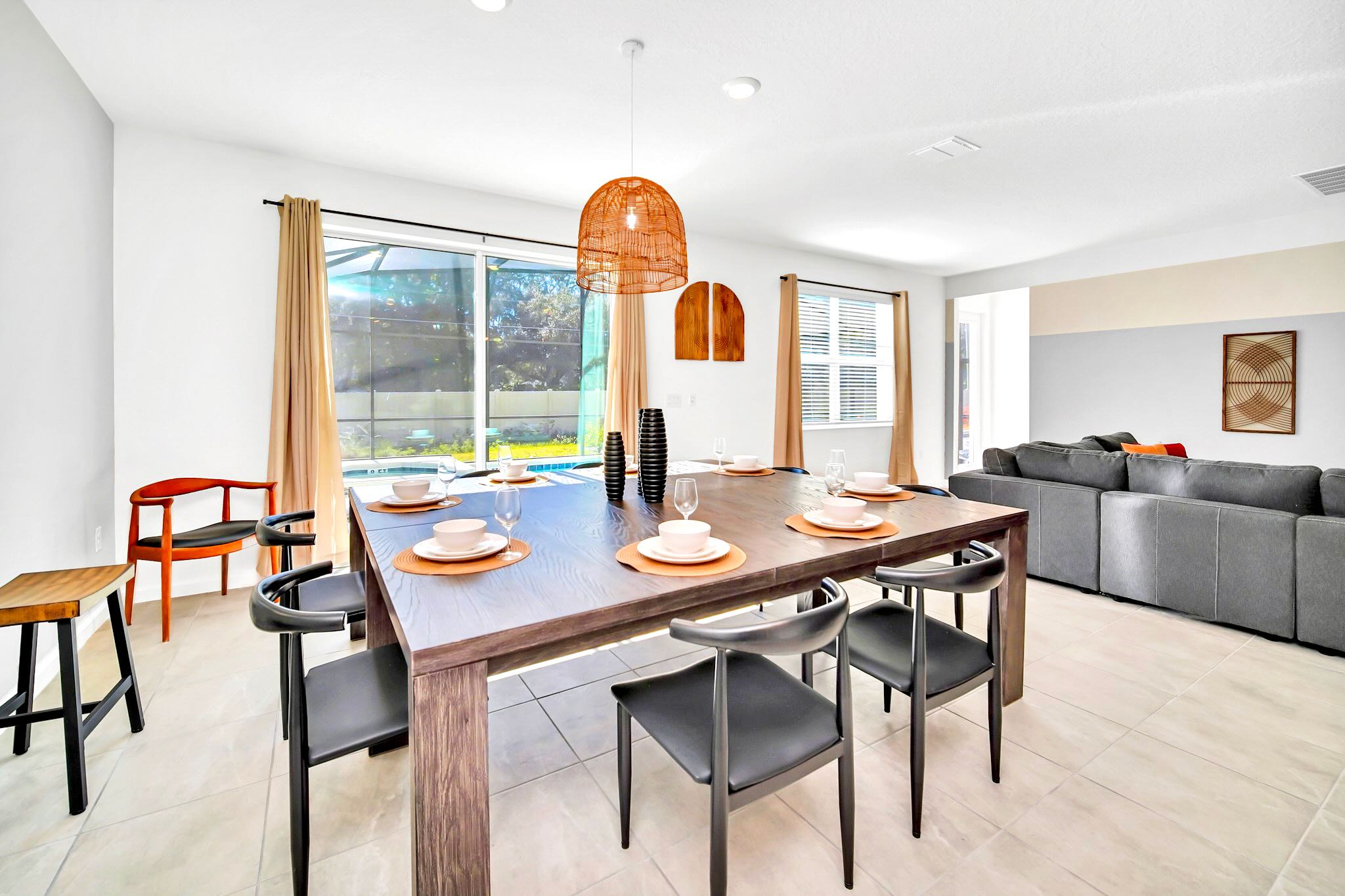 Large Dining Table with Seating for up to 10