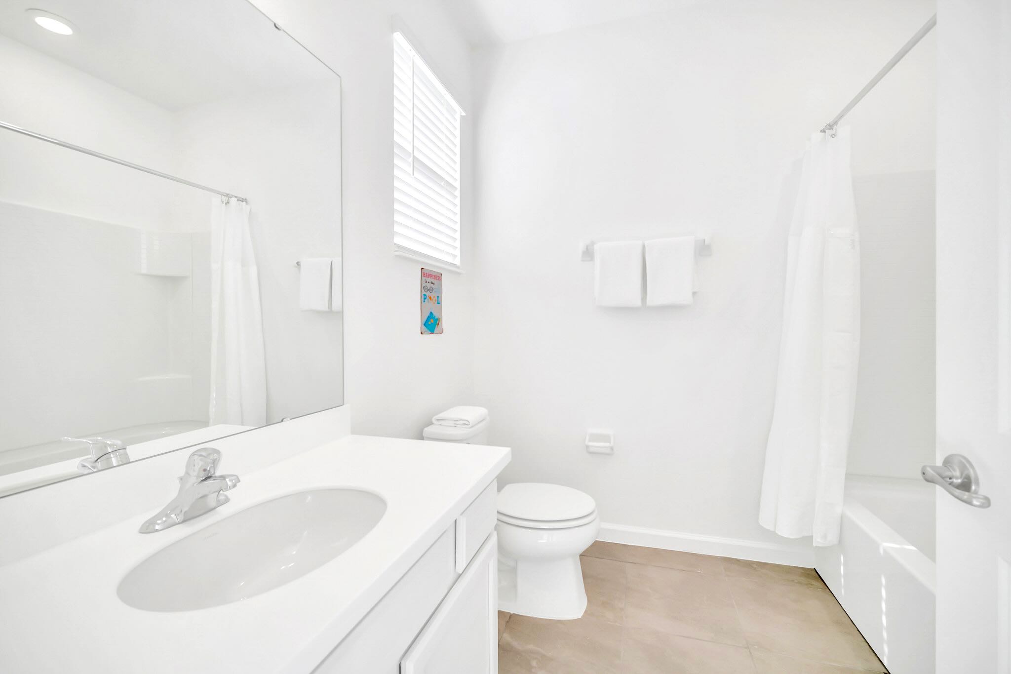 Bright Bathroom With Modern Features And Clean Aesthetic