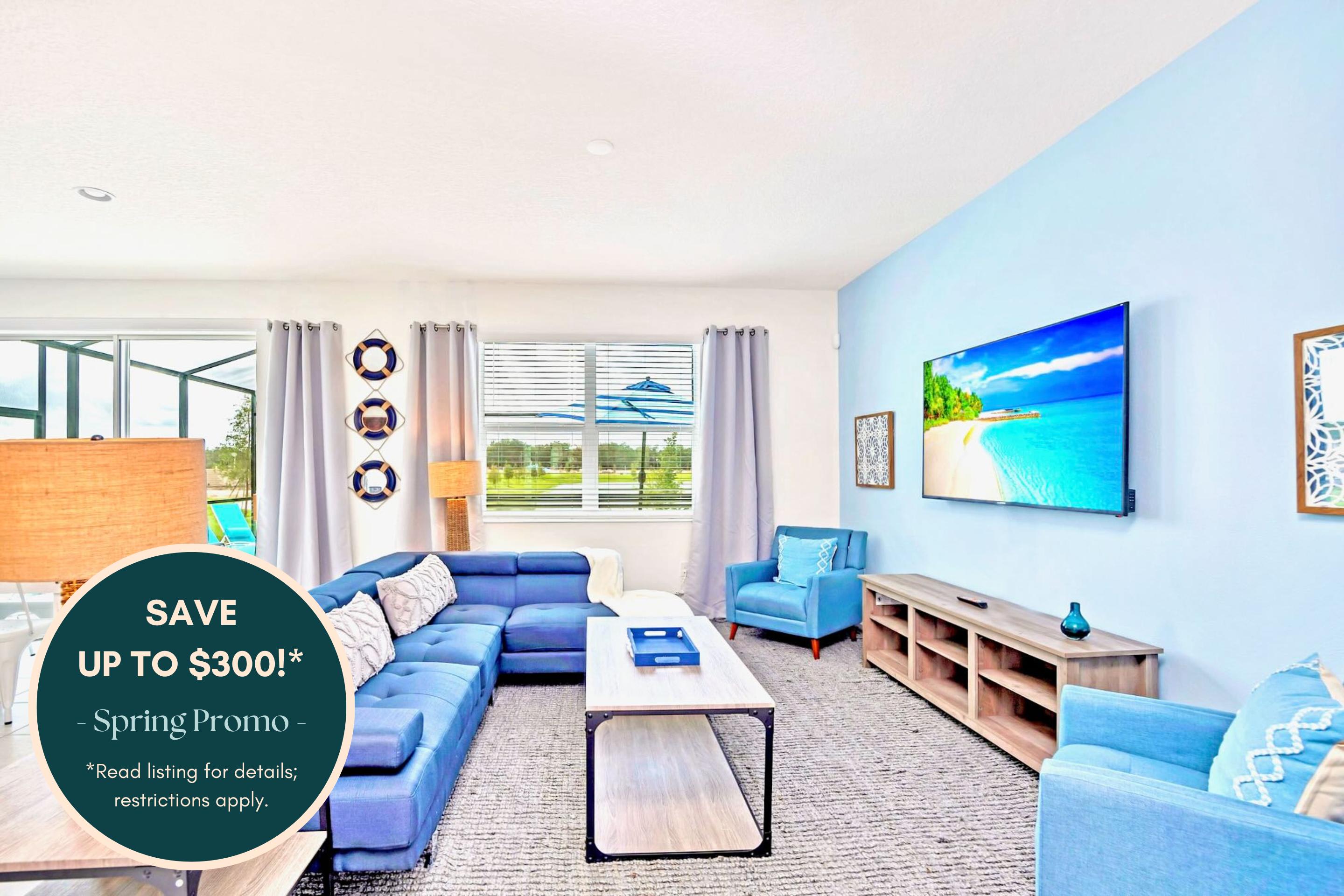 Near Disney 8BR Resort Home Pool BBQ Theater