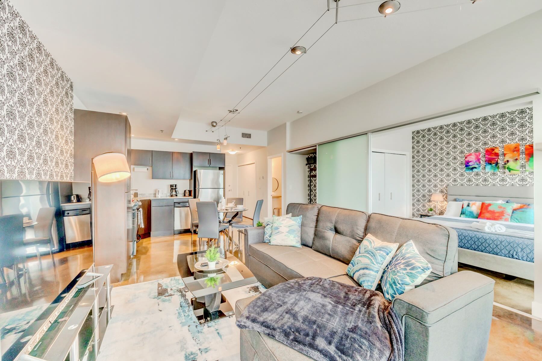 Stunning 2BR Urban Retreat Walk to Stampede Park