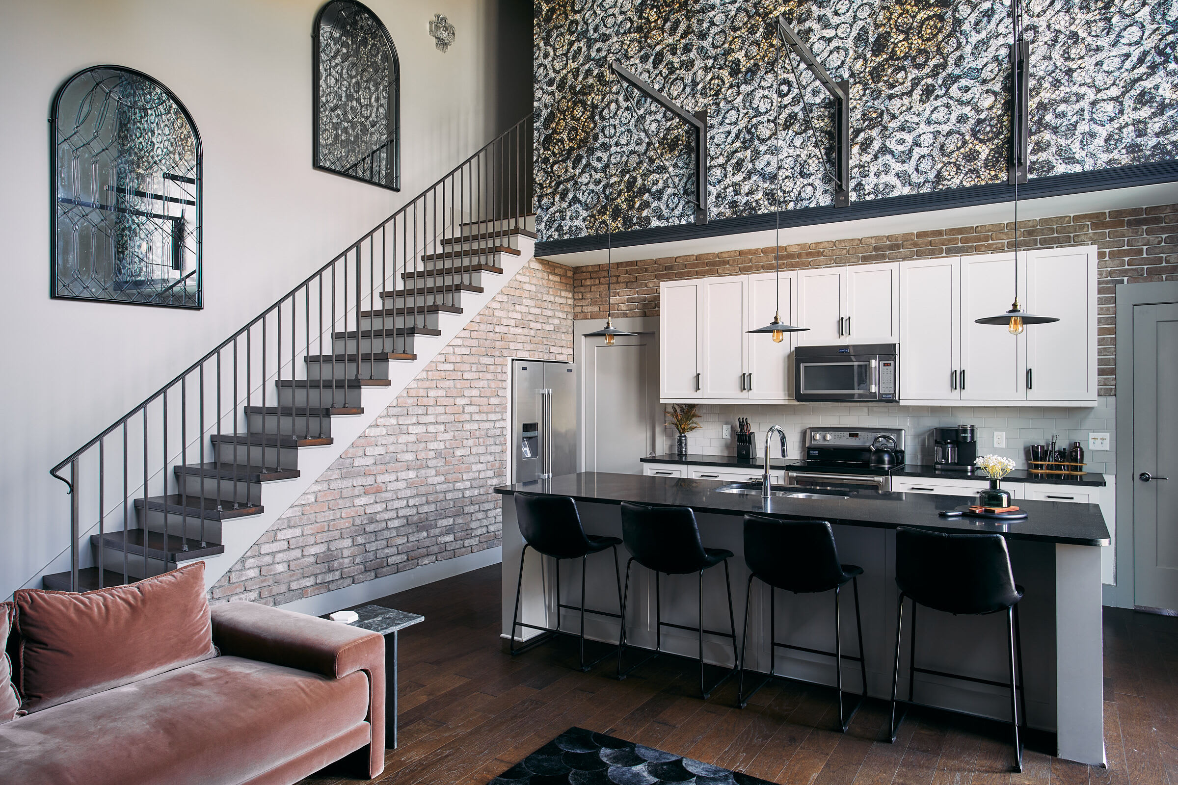 Stylish 2 Suite Penthouse-Walk to Shopping, & Food, 1 of 7 Themed Lofts at Cowrite, Find Coffee and Tacos Downstairs, Complimentary Spin Class, Walk to Shopping in 12 South, 10 Minutes to Broadway, Parking, 24 Hr Hospitality — Nashville, TN — vacation rental
