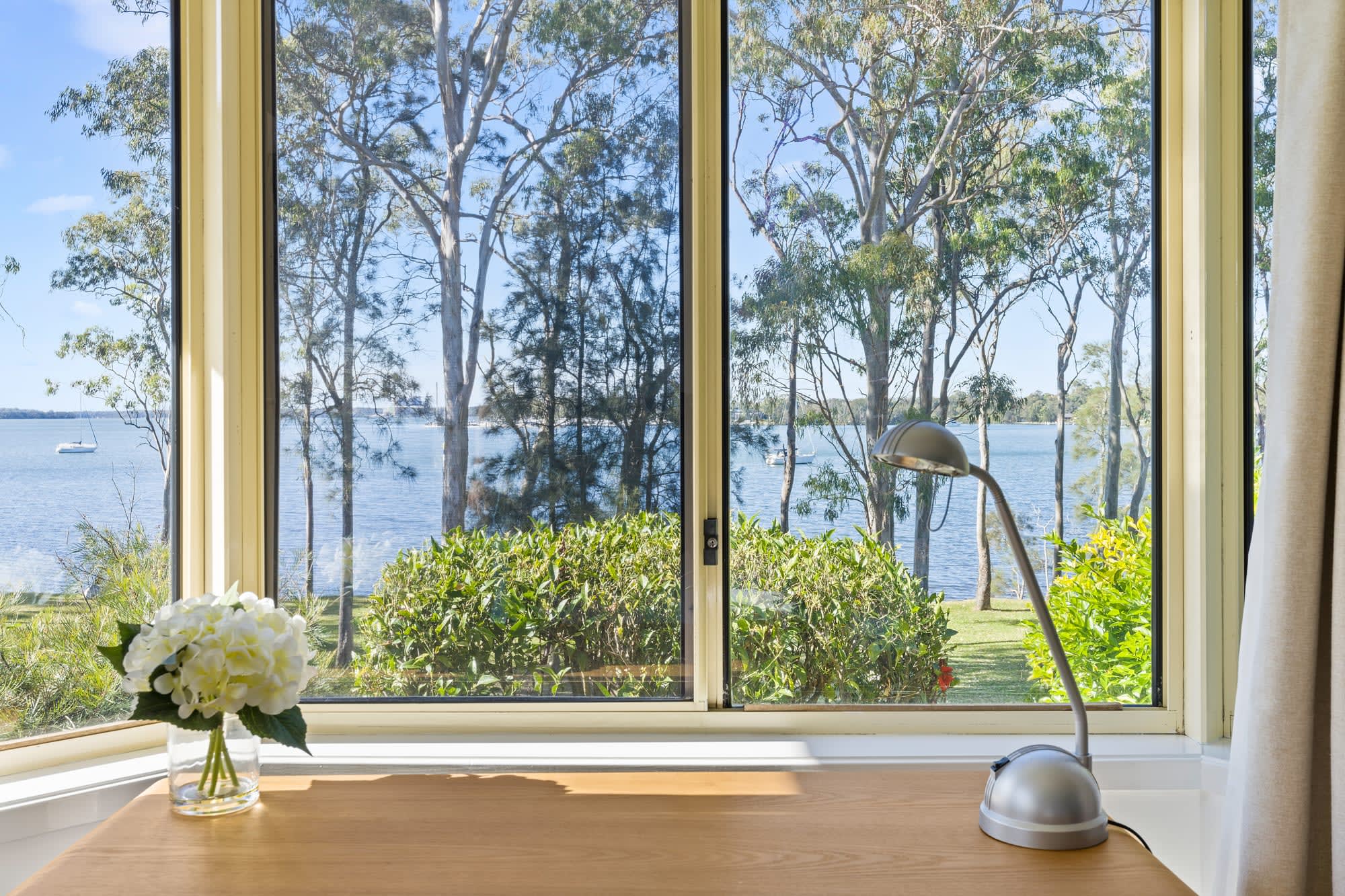 Stunning lake view from your workspace