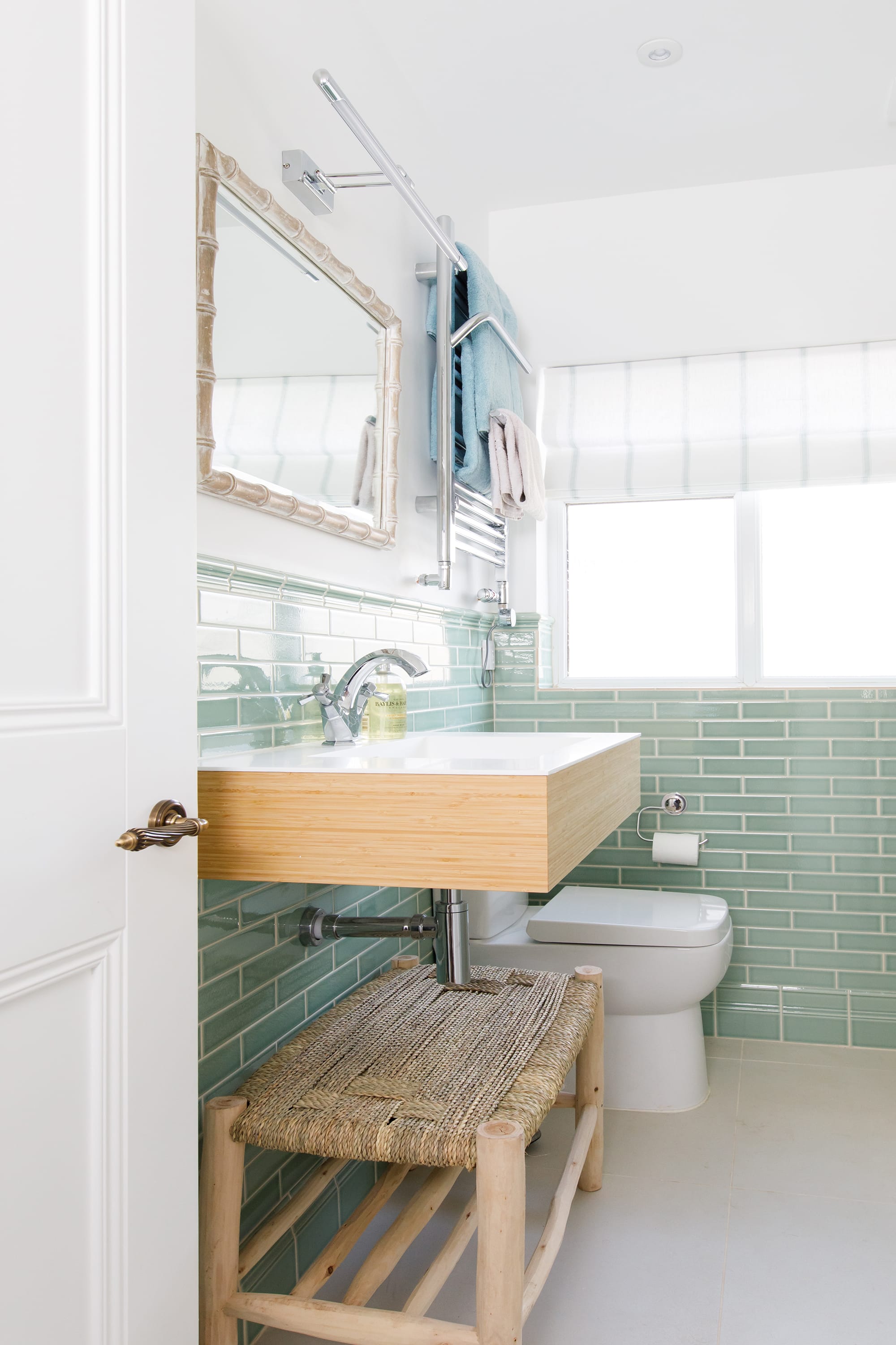 The family bathroom, with marine green tiling, is also on the first floor and a good size.