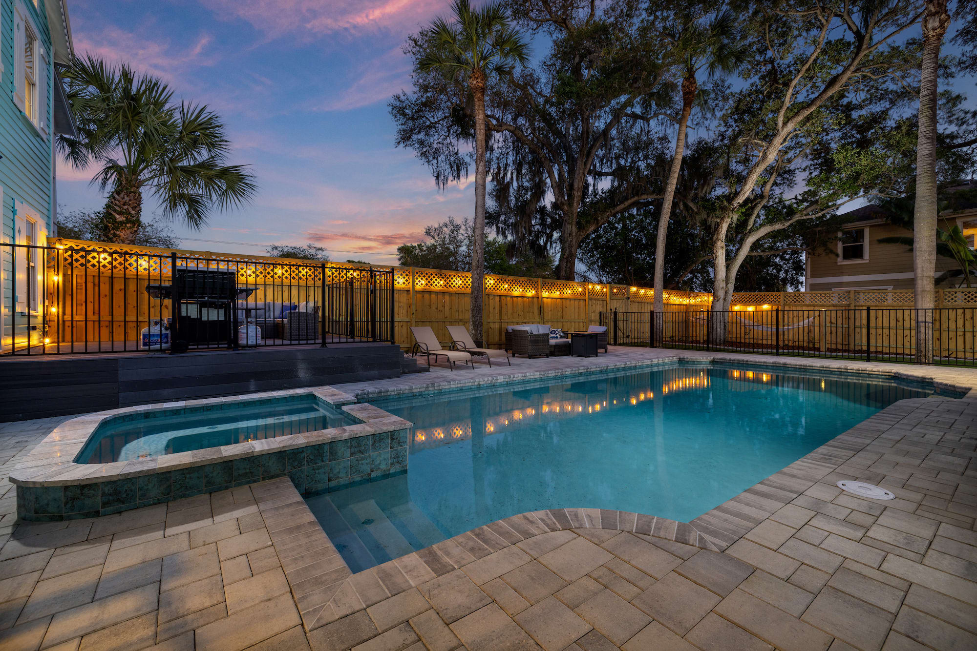 Relax by the pool in the beautiful Florida evenings