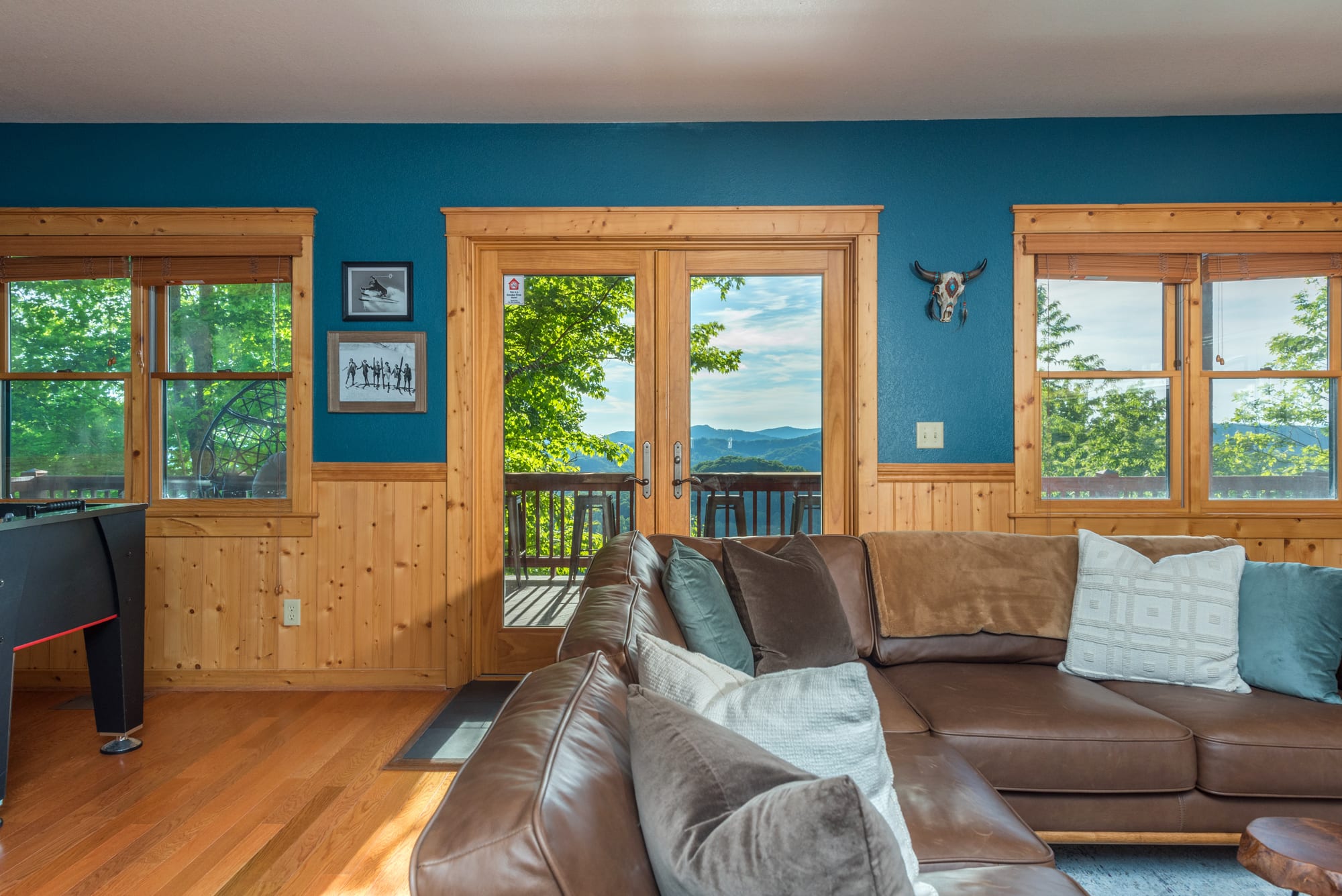 Cabin 1 - Game room with amazing views