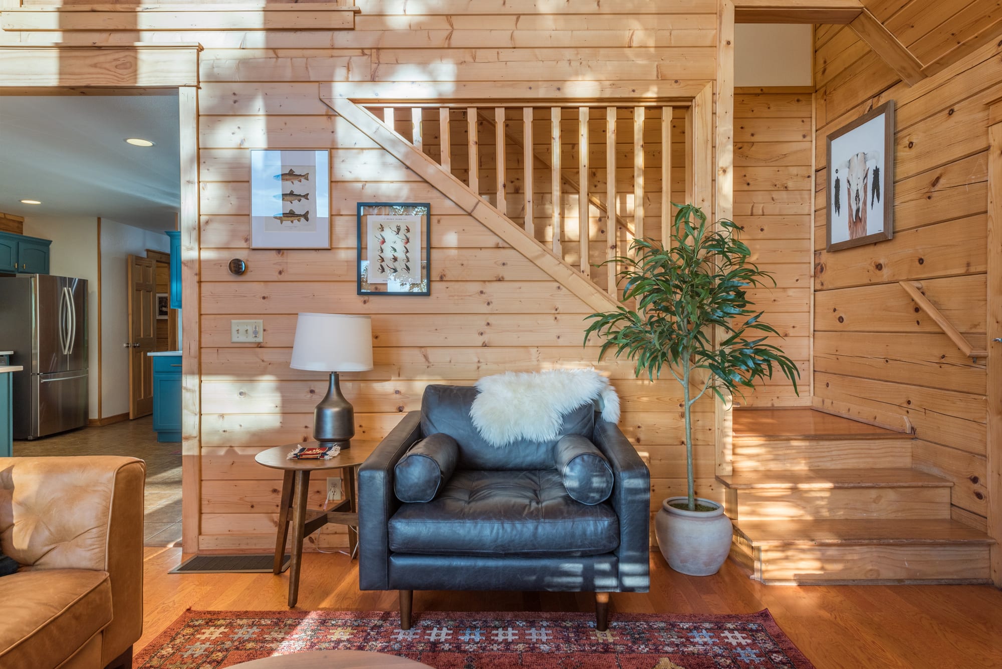 Cabin 1 - Cozy up in the living room!