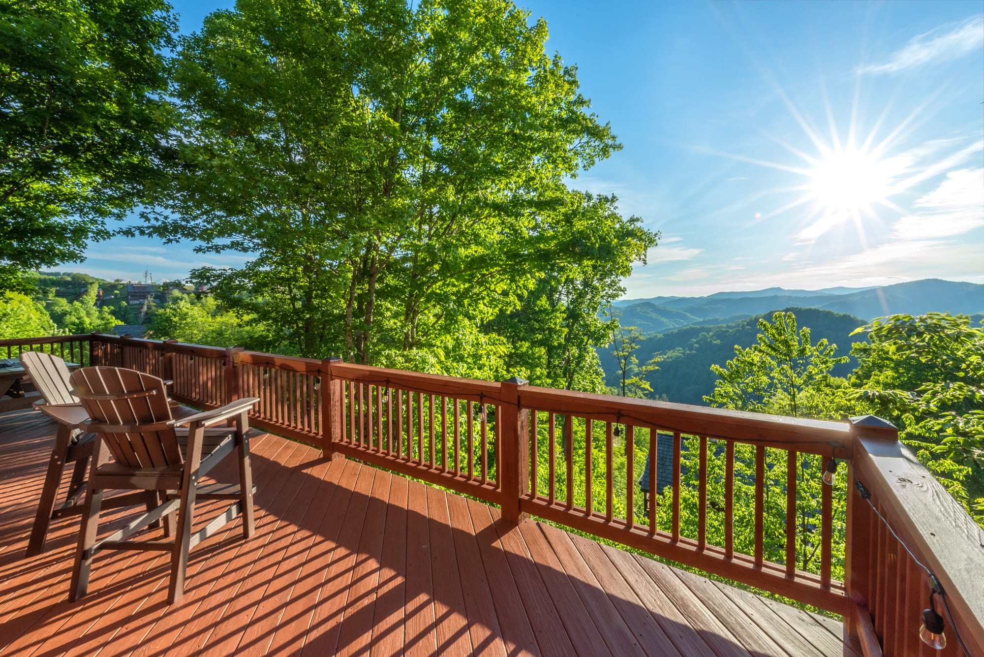 Cabin 1 - Top deck views that go on and on!