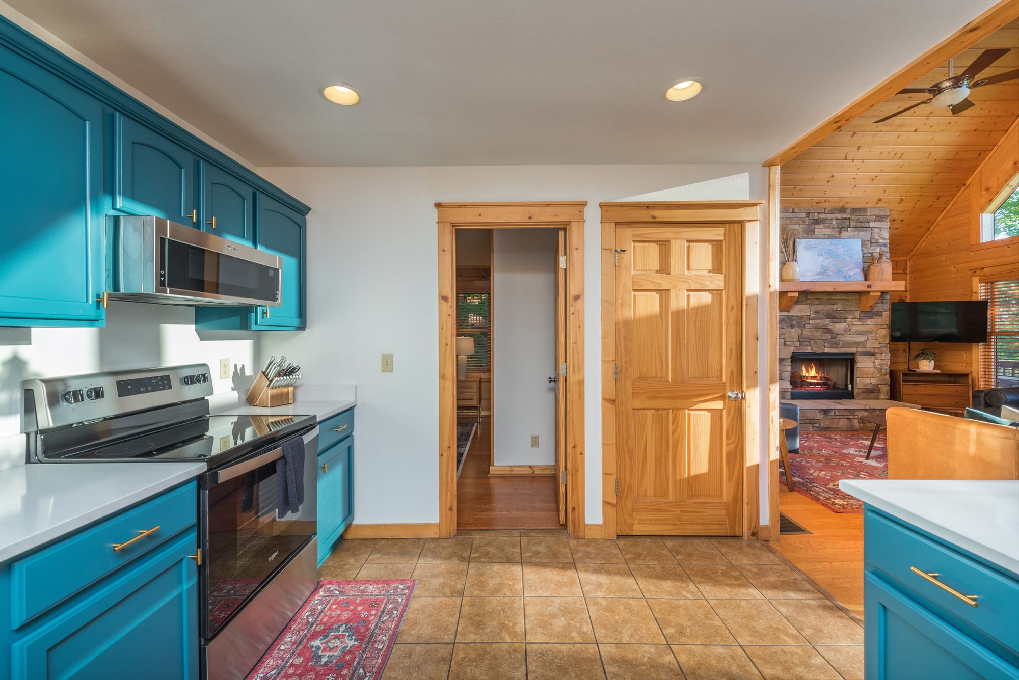 Cabin 1 - Our kitchen is fully equipped for your stay!