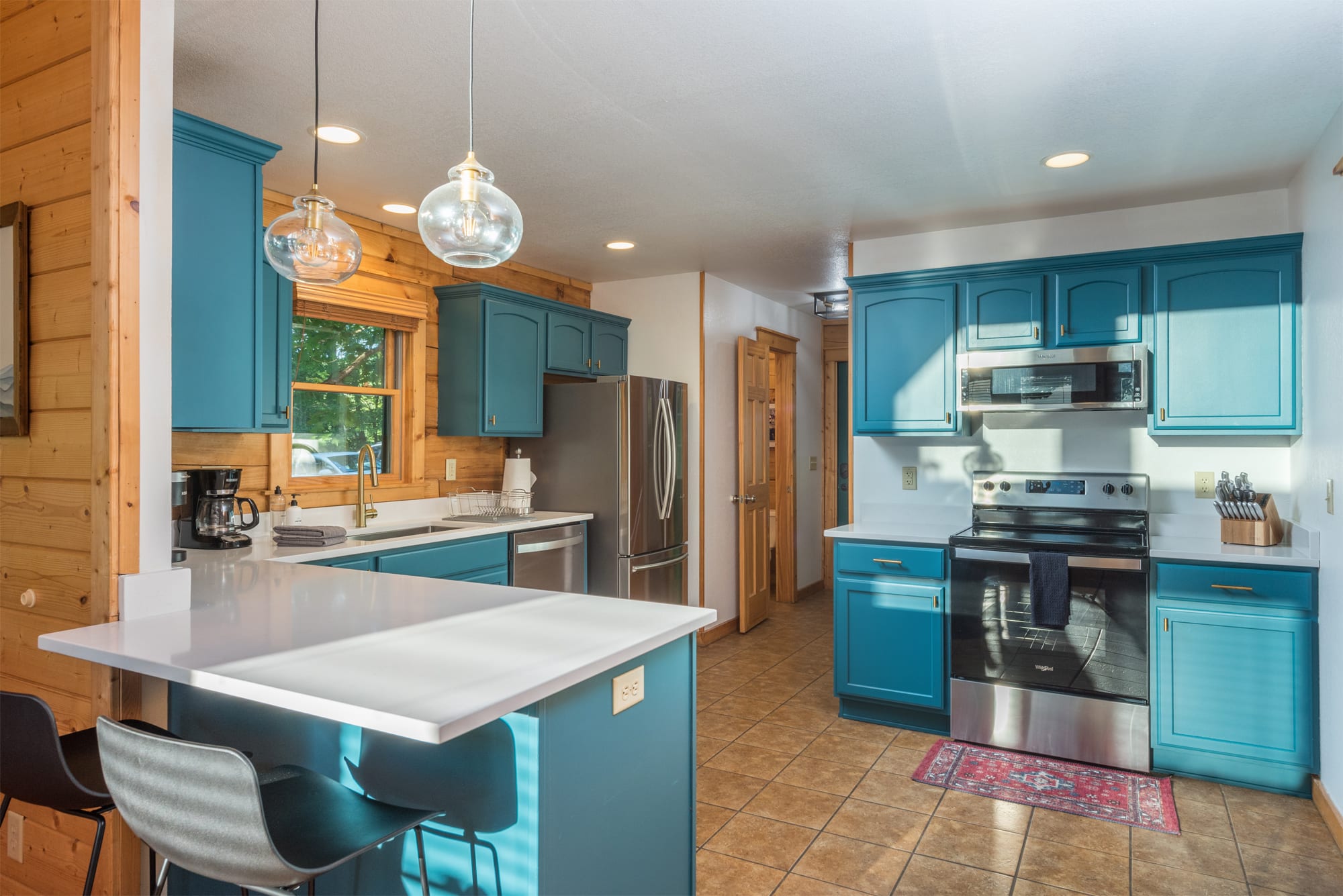 Cabin 1 - Our kitchen is fully equipped for your stay!