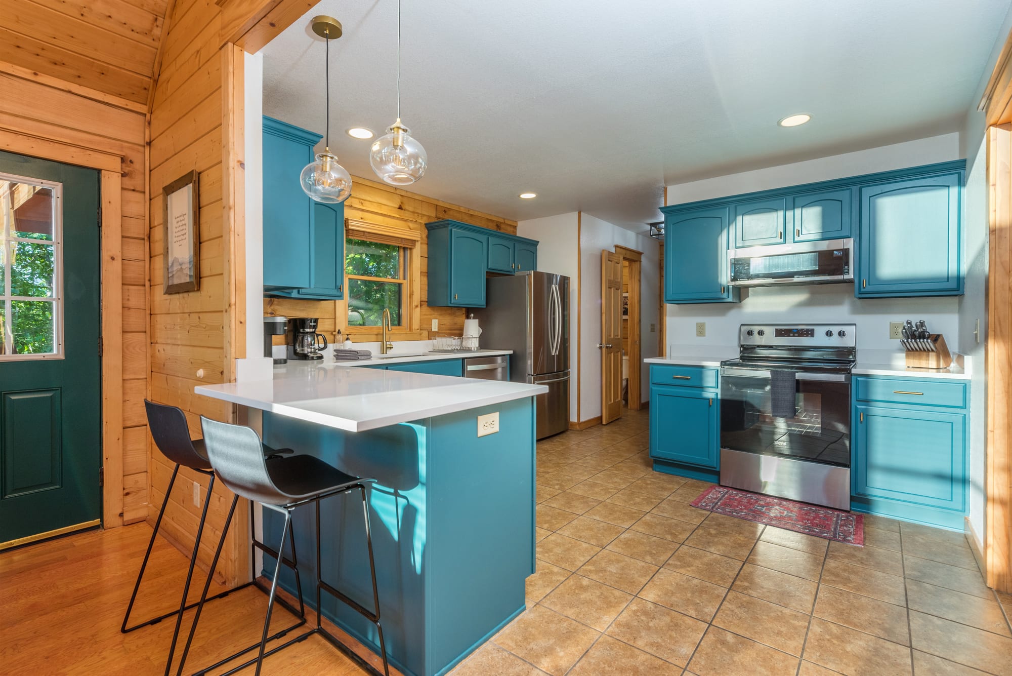 Cabin 1 - Our kitchen is fully equipped for your stay!