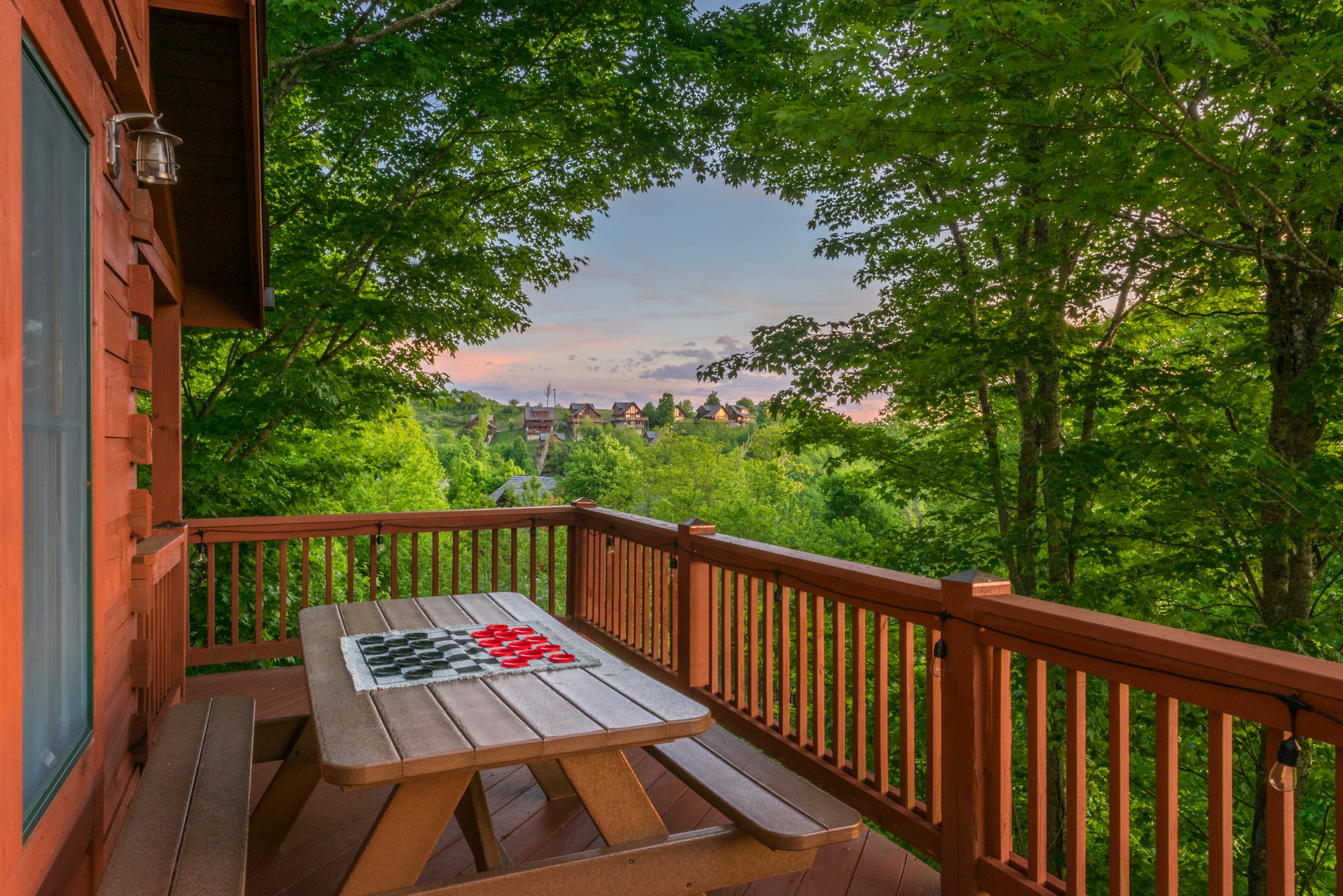 Cabin 1 - You can't beat these sunset dinner views!