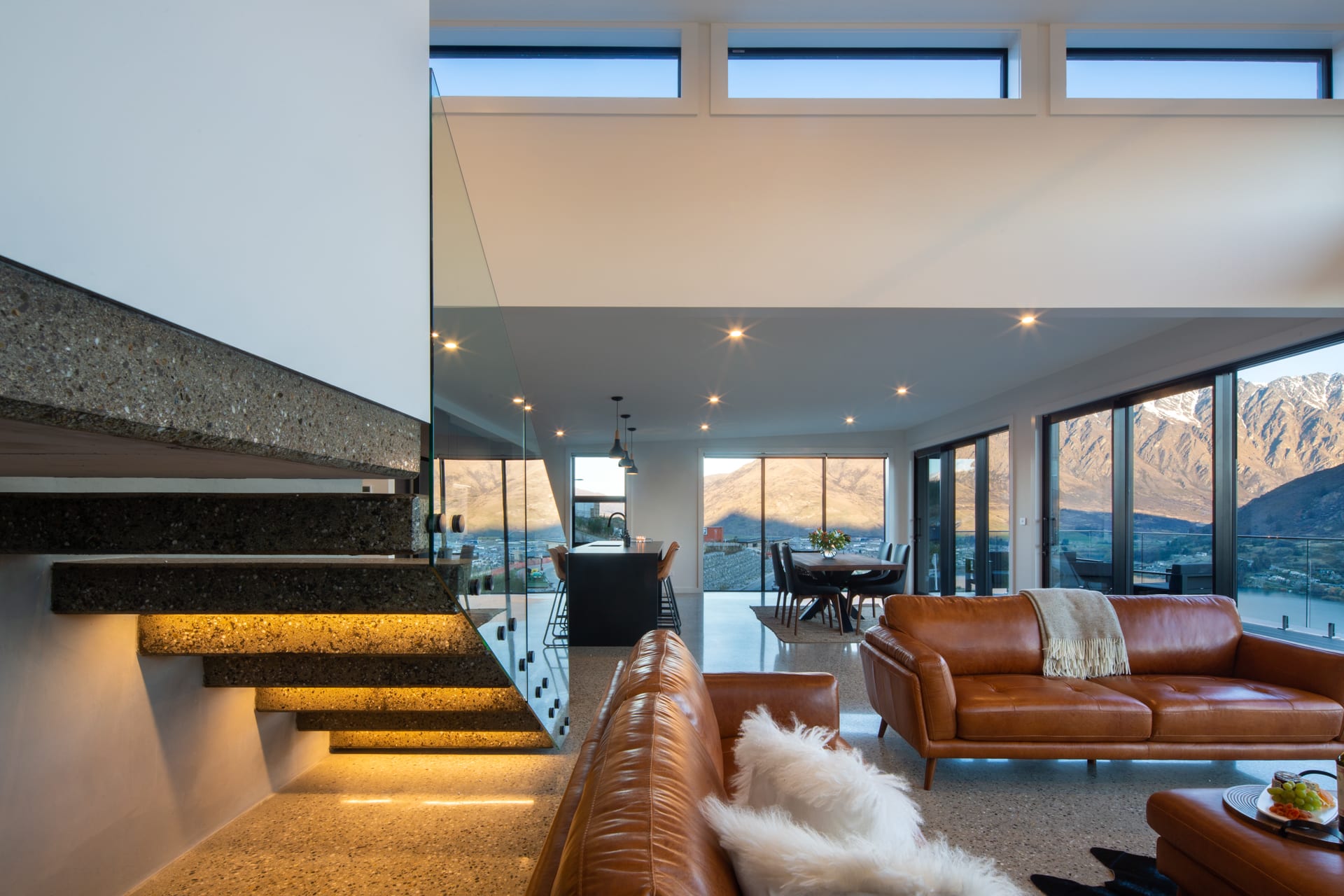 Open plan with incredible views from the lounge