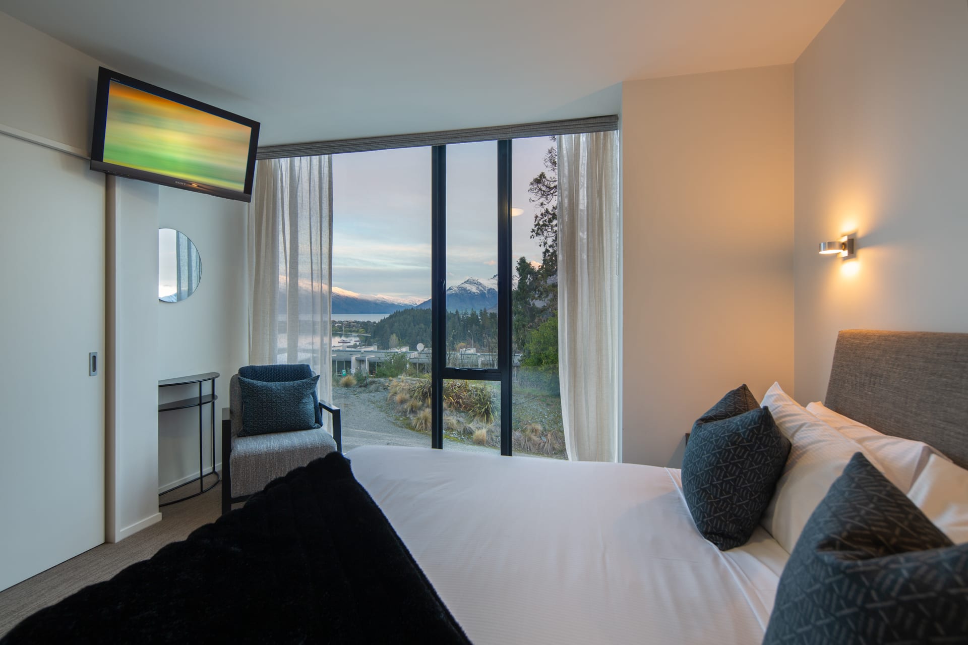Bedroom 1 with scenic views