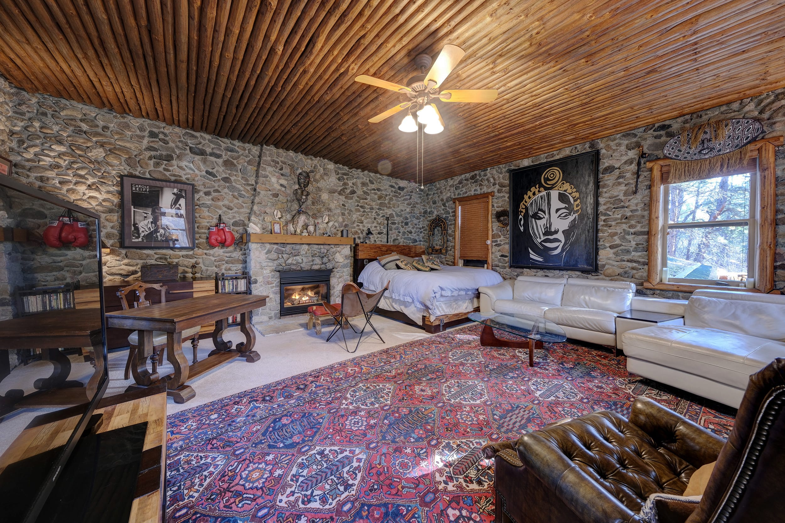 Stone king bedroom