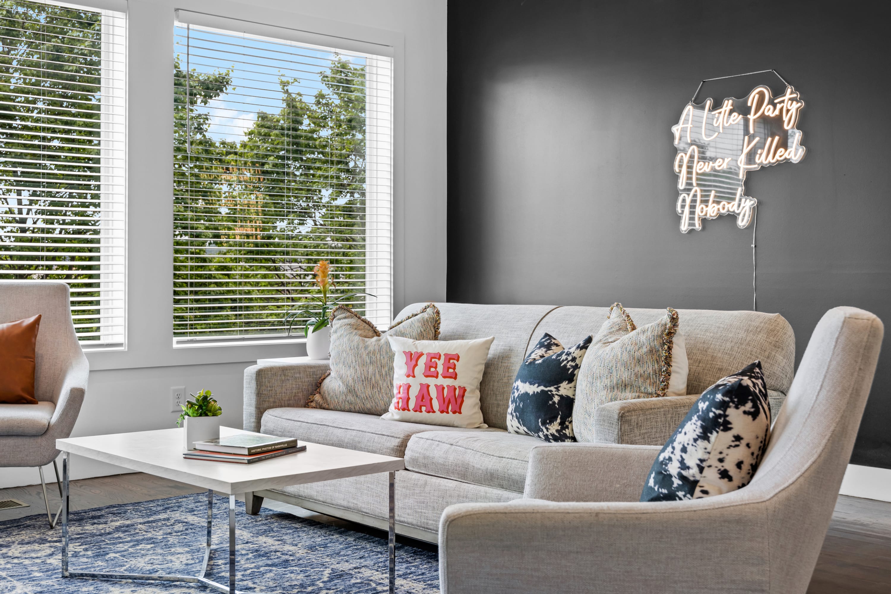 Stunning Balcony And Gas Fireplace - Luxurious Modern Haven - Nashville, TN