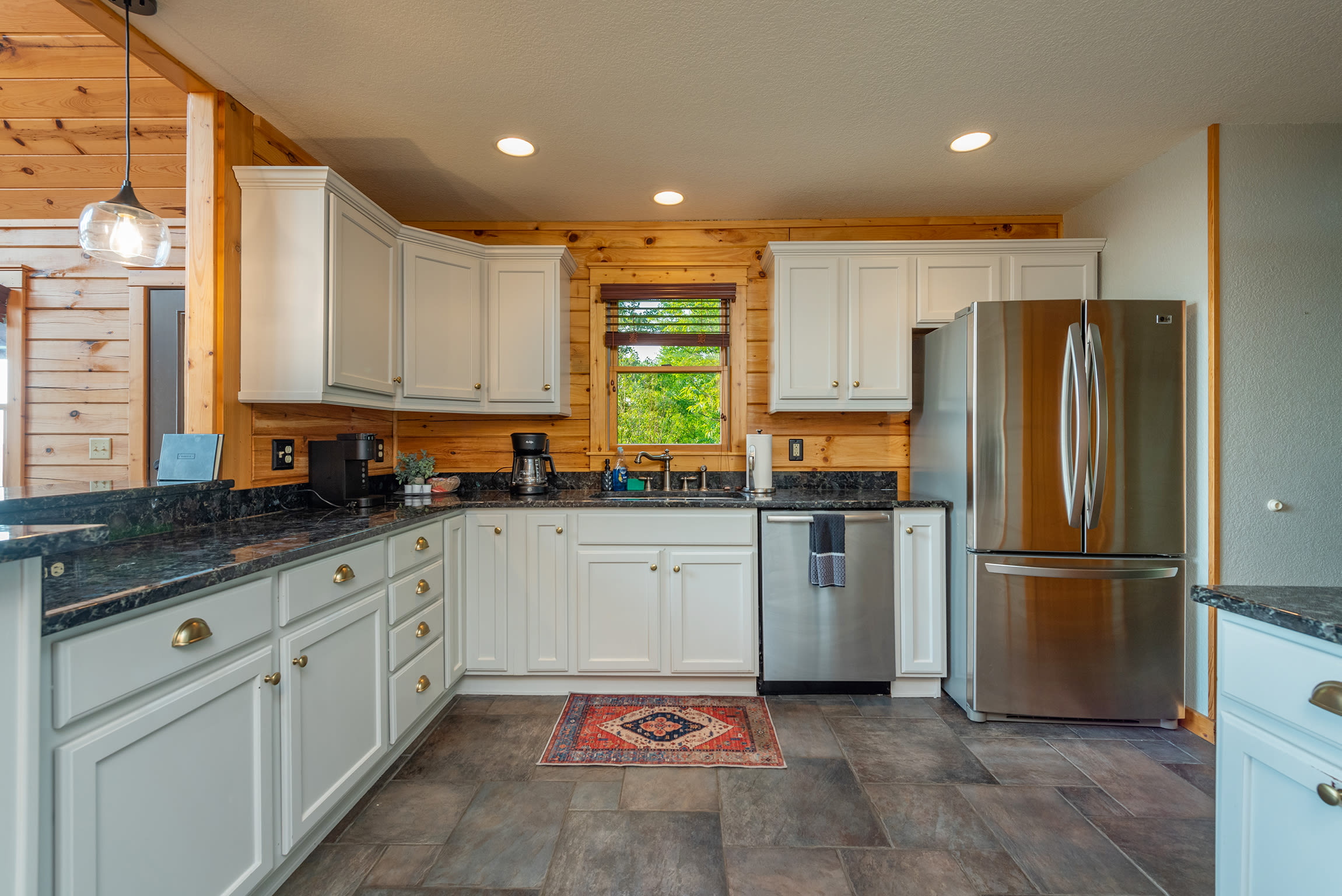 Our kitchen is fully stocked for your stay!