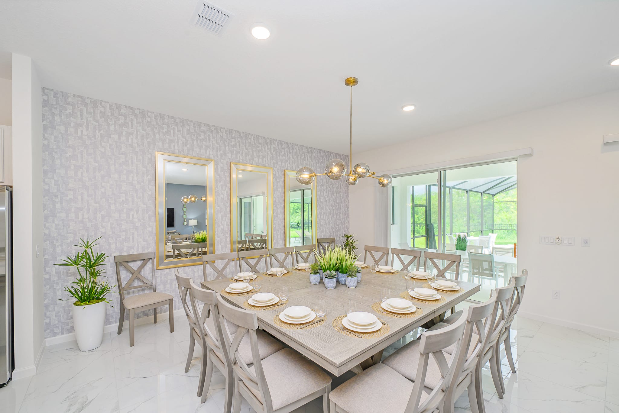 Large Dining Table with Space for 14 People