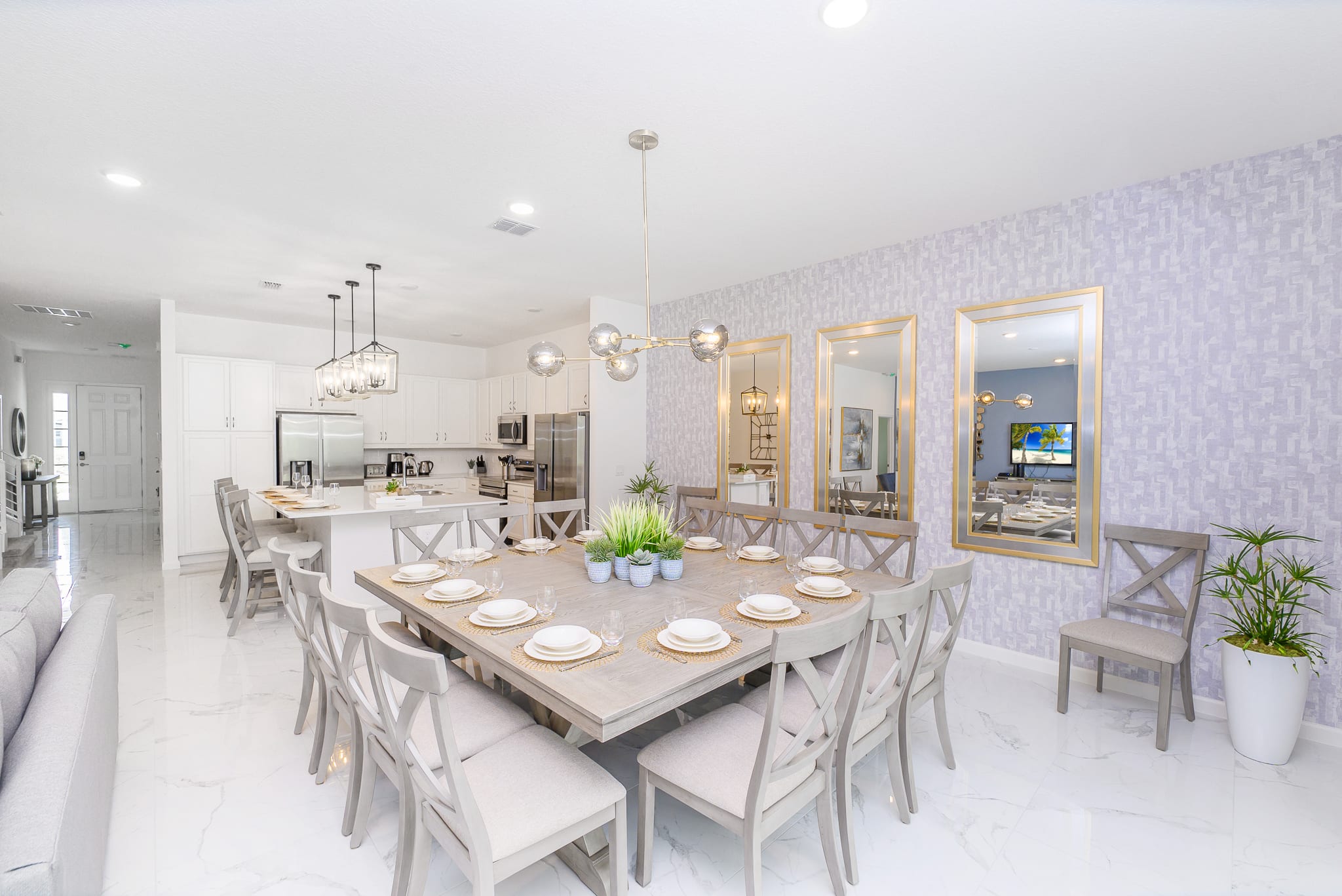 Large Dining Table with Space for 14 People