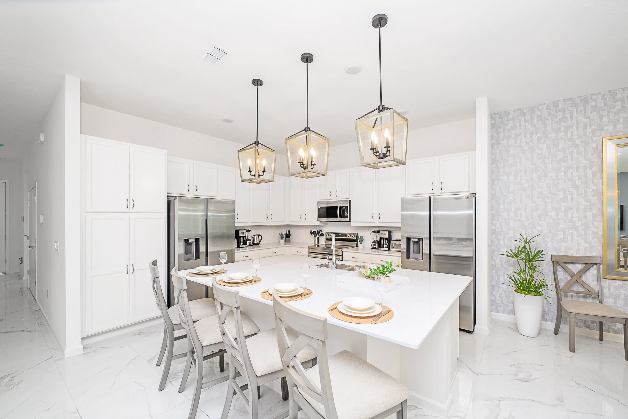 Gourmet Kitchen with Stainless Steel Appliances