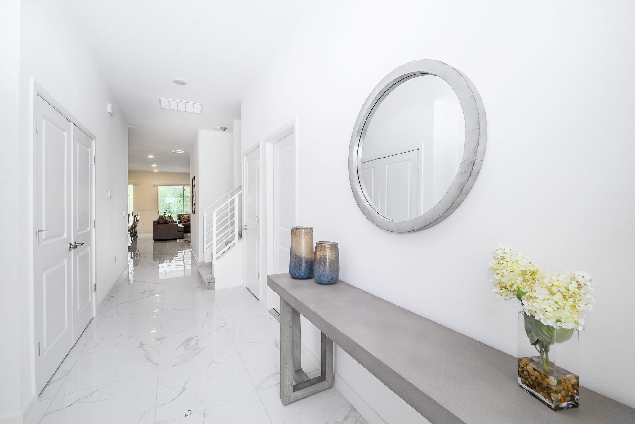 Stylish Entryway Featuring Elegant Décor And A Modern Touch