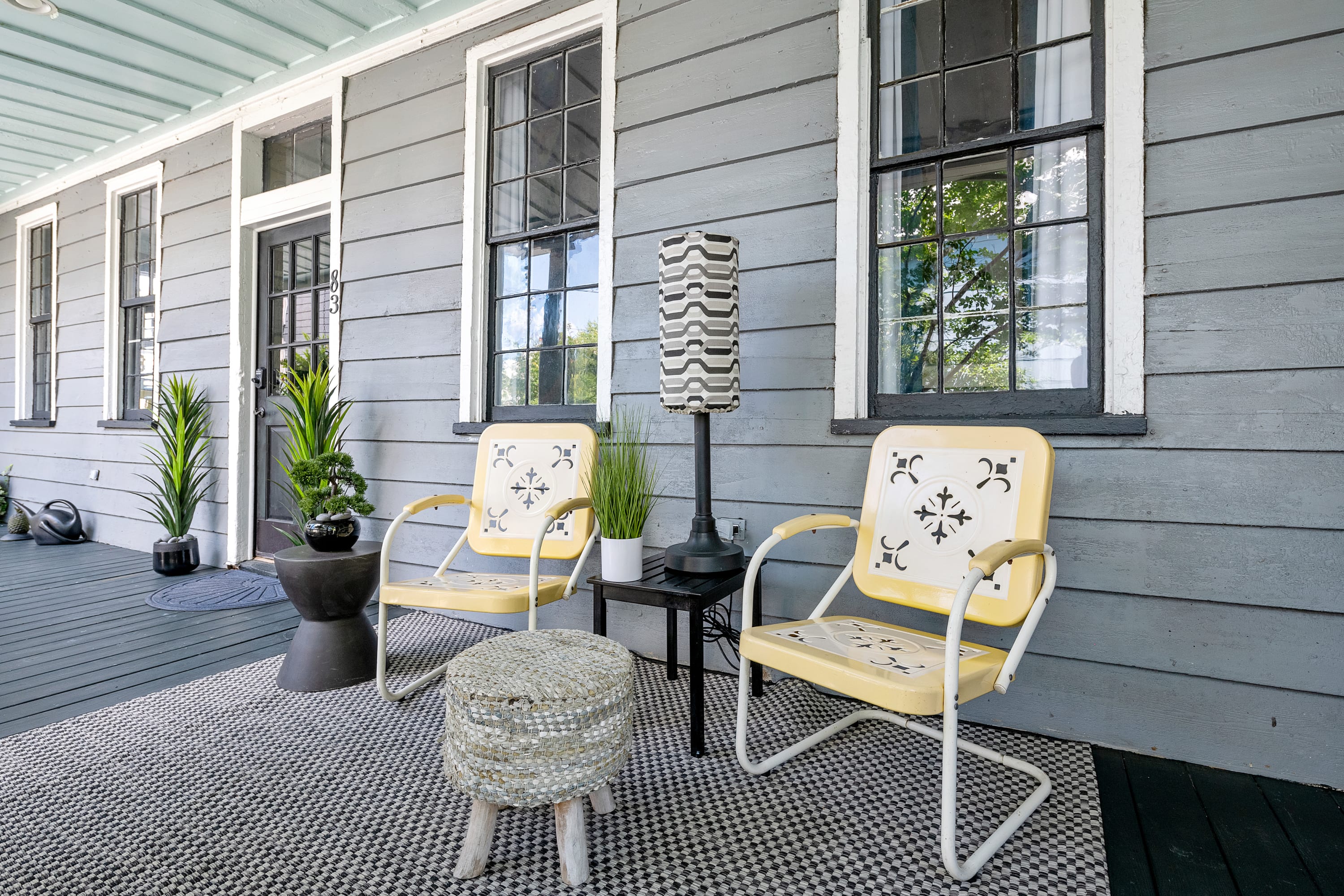 Outdoor porch seating