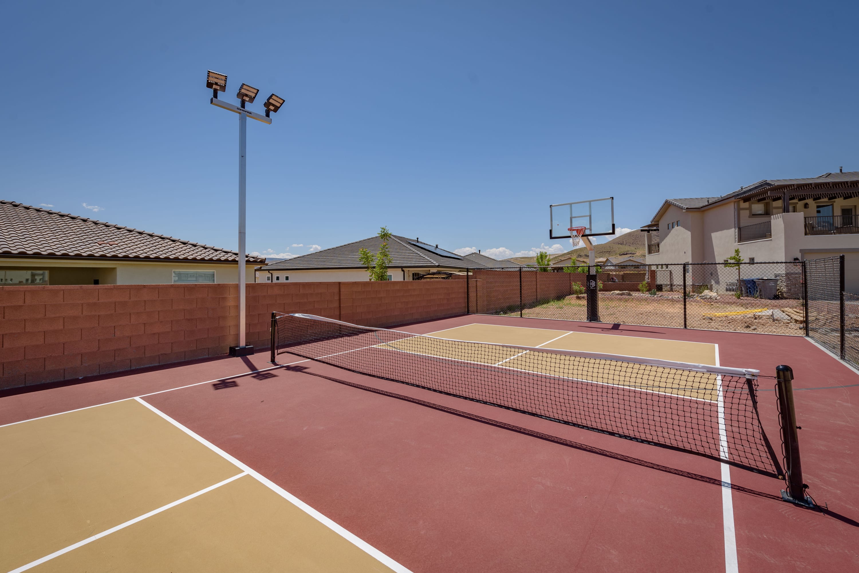 Tennis and Basketball Court at Zion Village, just a couple minute walk from the property.