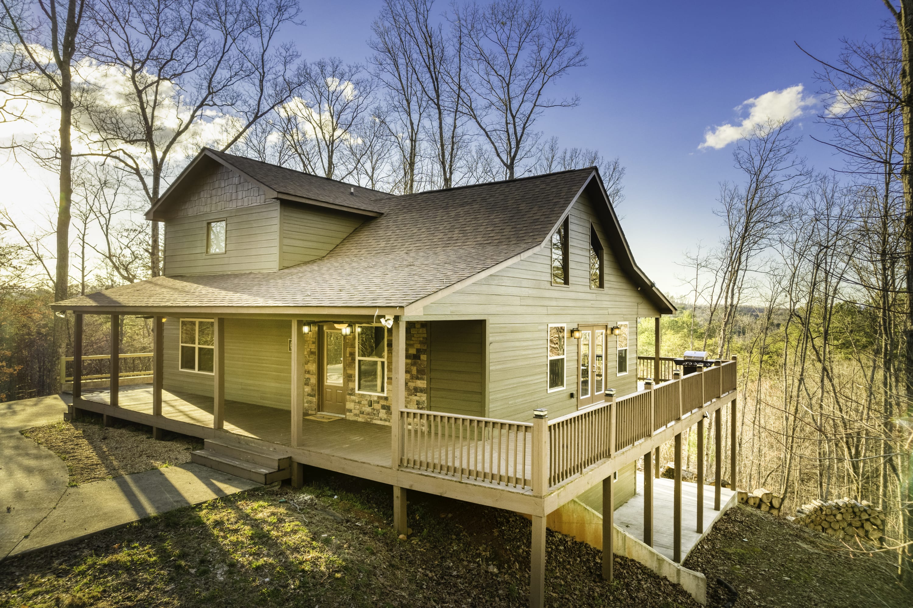Amazing 5 bedroom cabin with views 5 minutes from Downtown Blue Ridge!