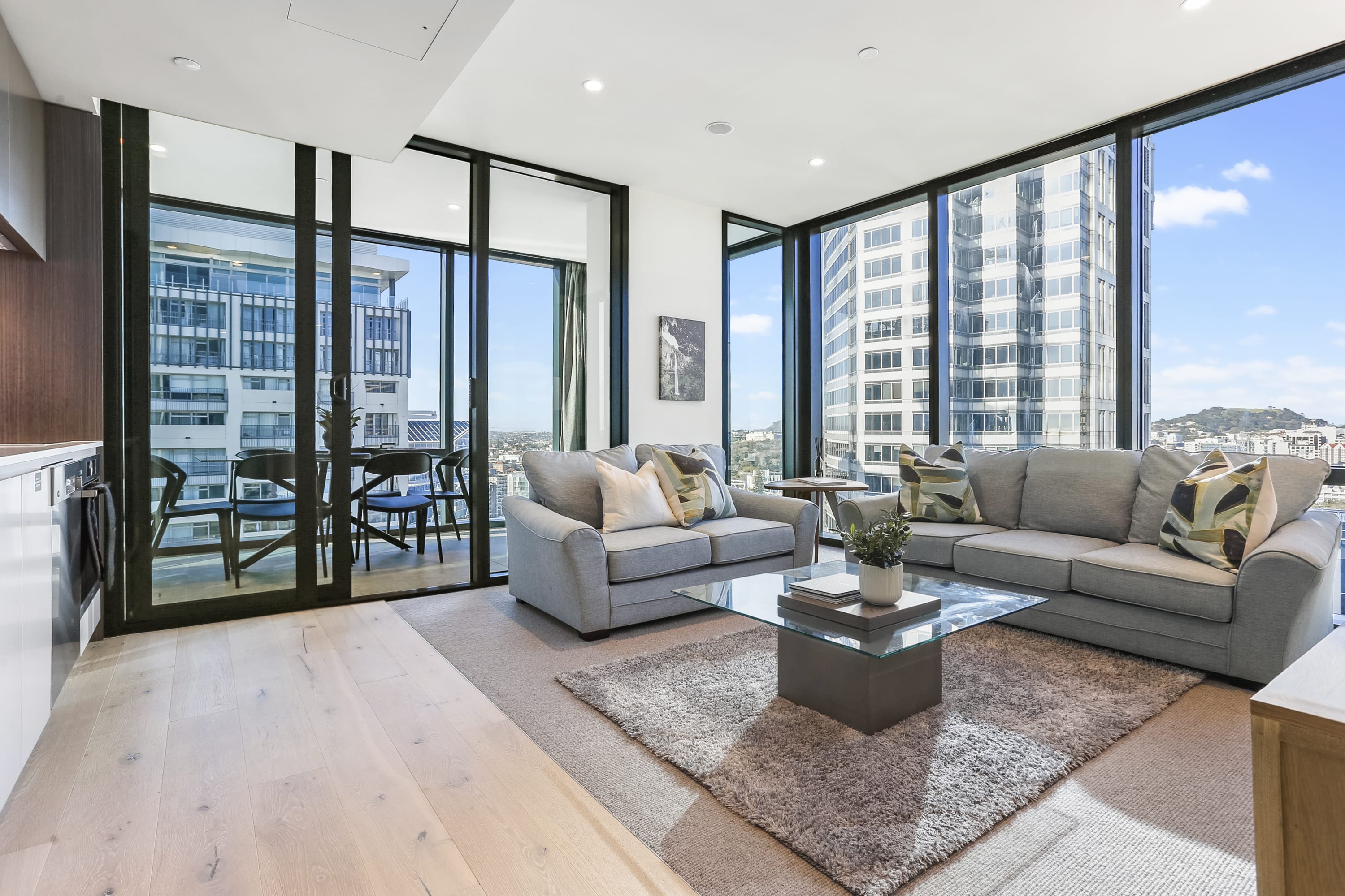 City Views from Level 34 of The Pacifica in Auckland CBD, Auckland