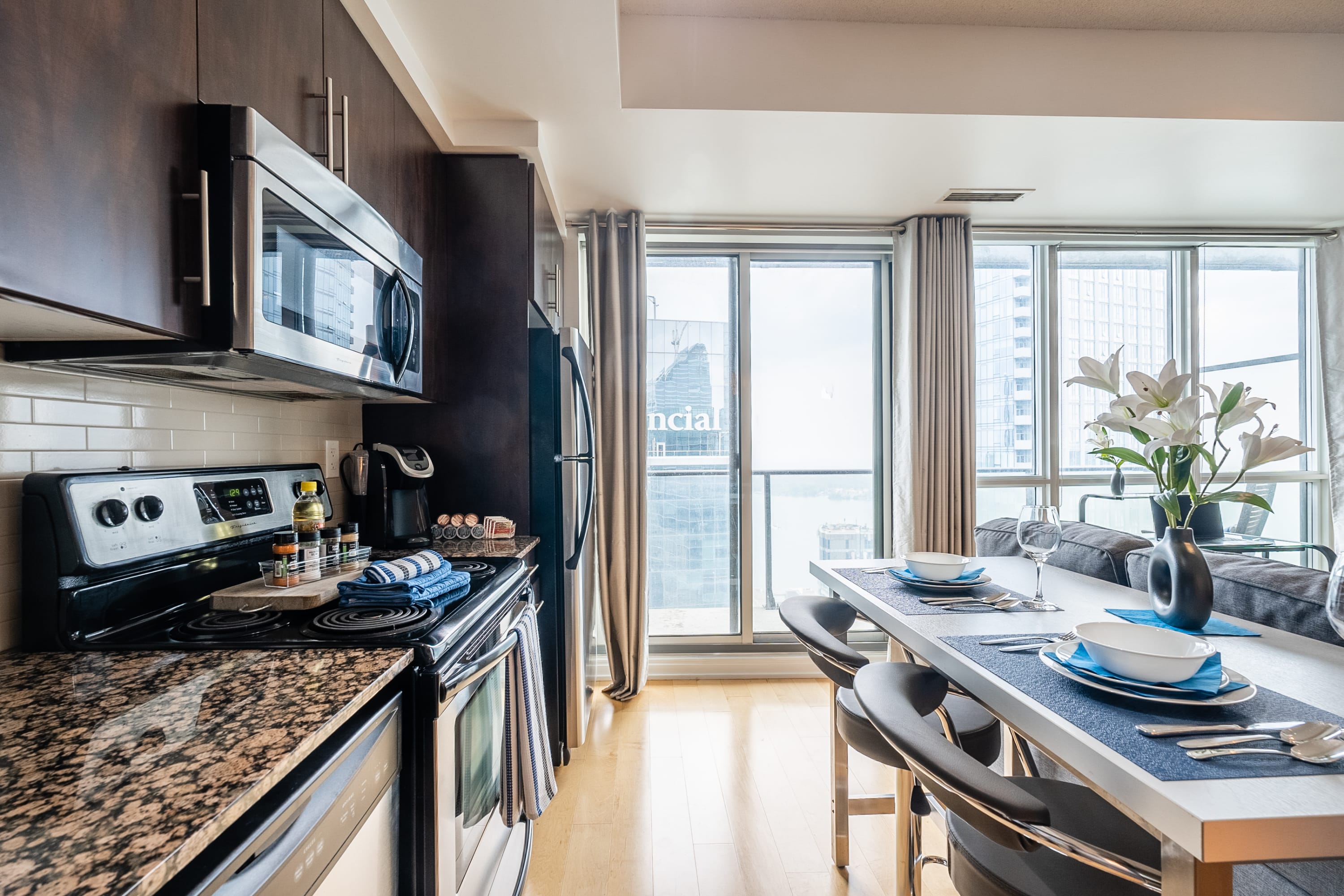 Fully Equipped Kitchen with Dining Area