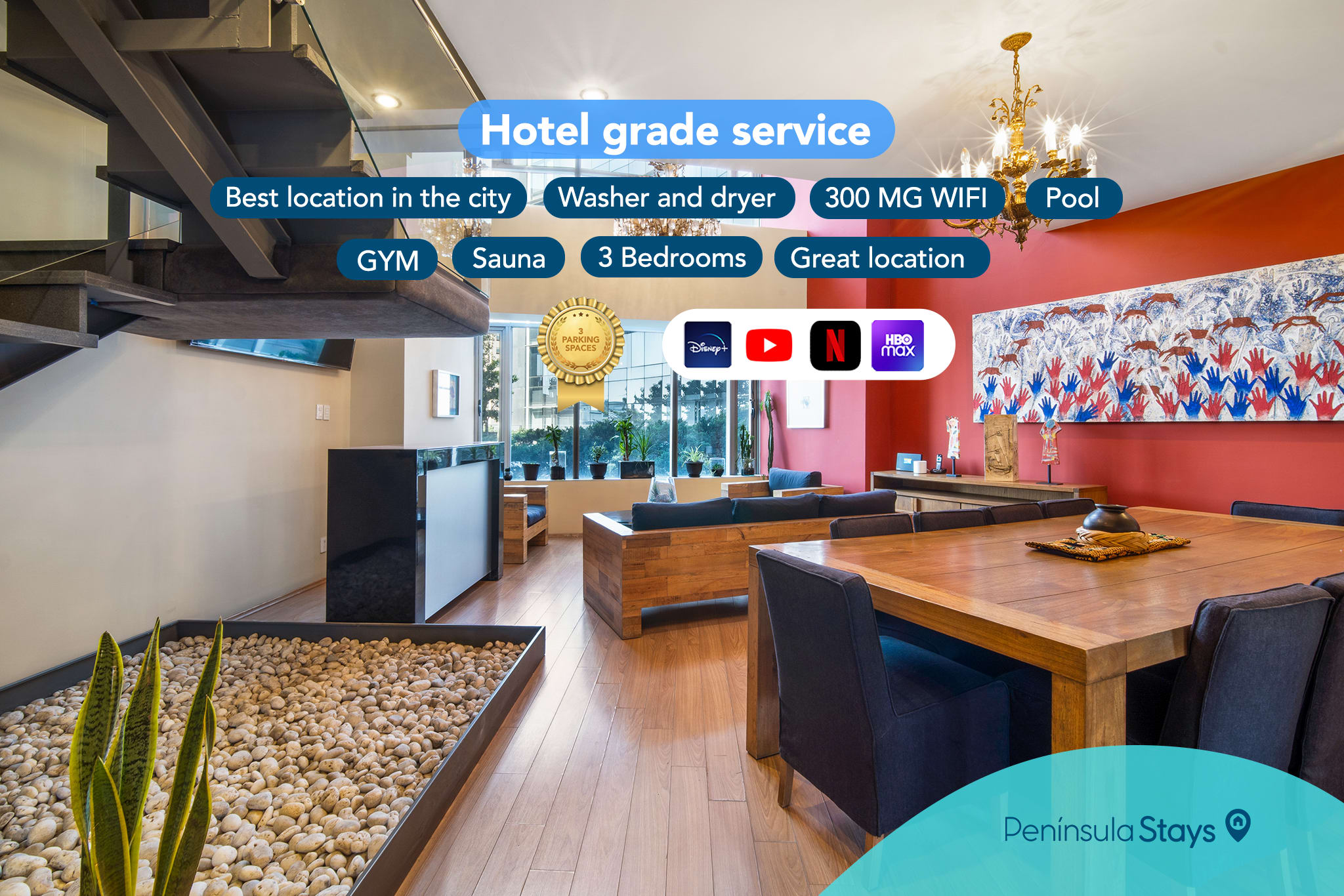 3 BR Upscale Art House Reforma Avenue 2