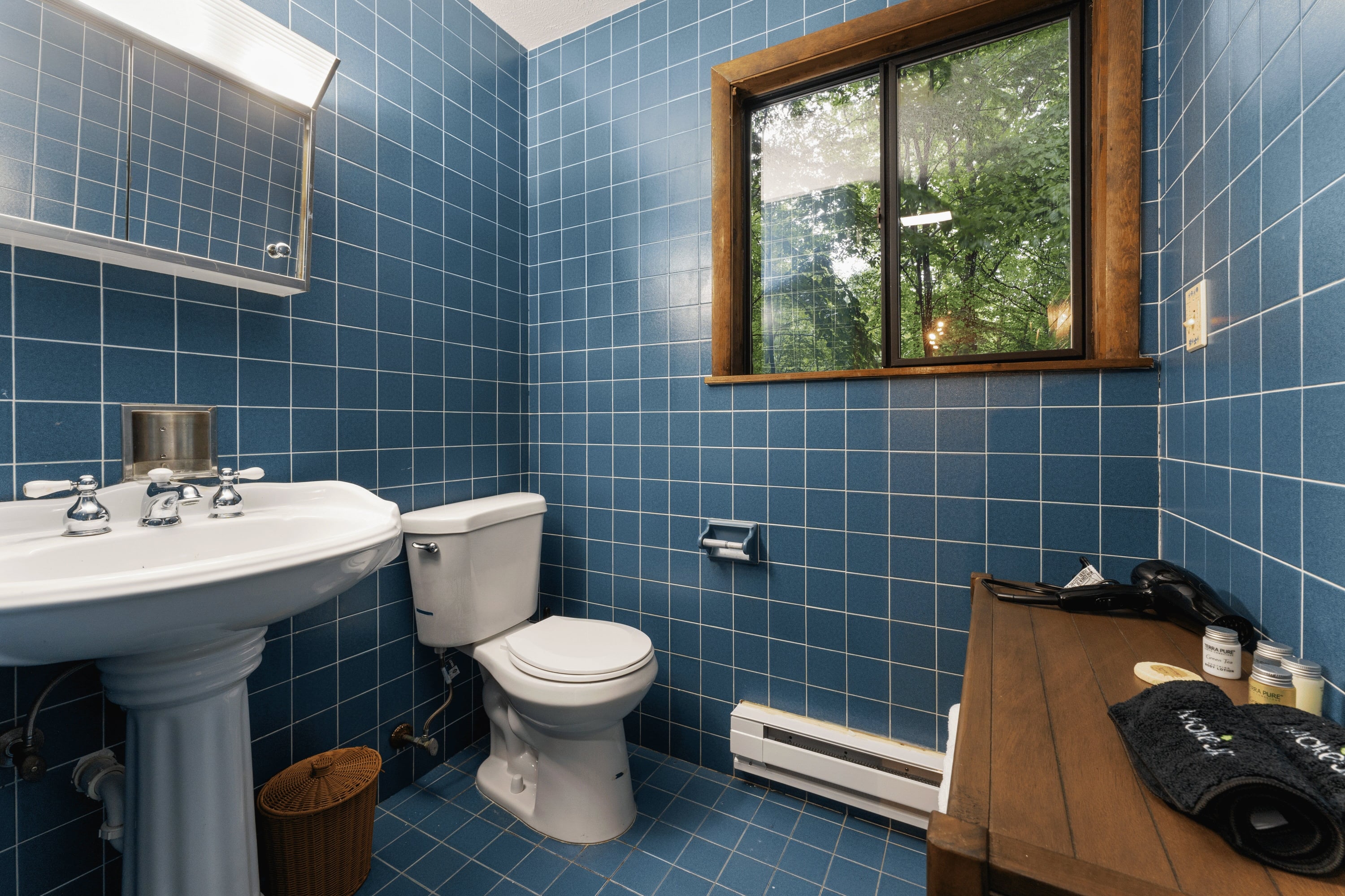 Full Bathroom off of the Living Room.