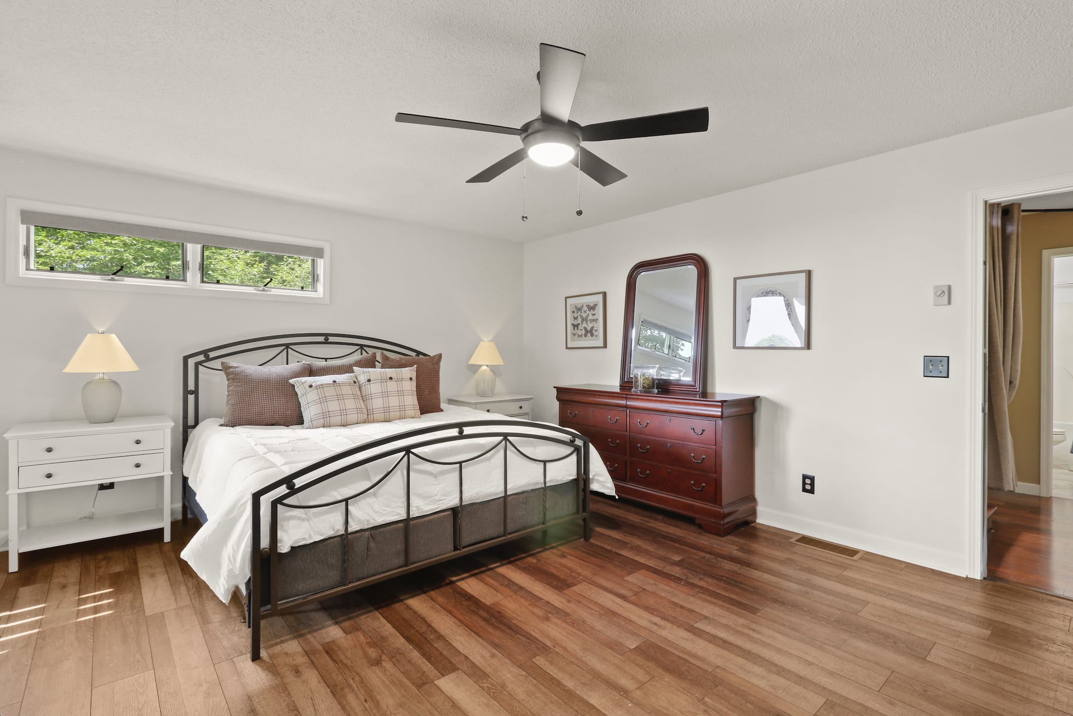 Master King bedroom with its own deck and ensuite bathroom